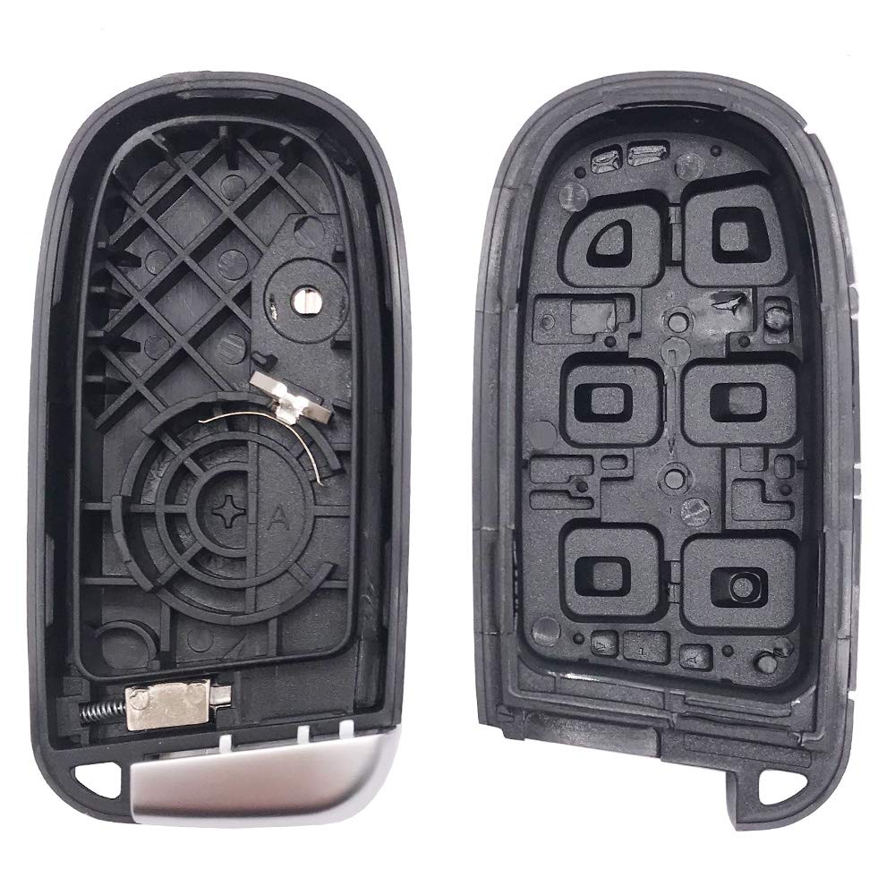Replacement Keyless Entry Key Fob Cover Case fit for Dodge Charger Challenger Jeep Grand Cherokee Compass Renegade Patriot Grand