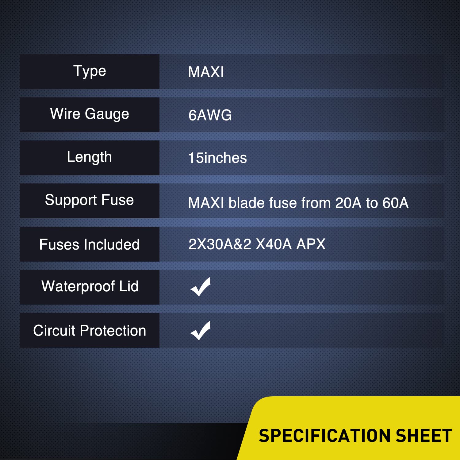 Nilight 2Pcs Inline Maxi Fuses Holder 10 Gauge Awg Tin Plated Copper 12V Holder 30A 40A Maxi Apx Ip67 Waterproof Maximum 60A Fus