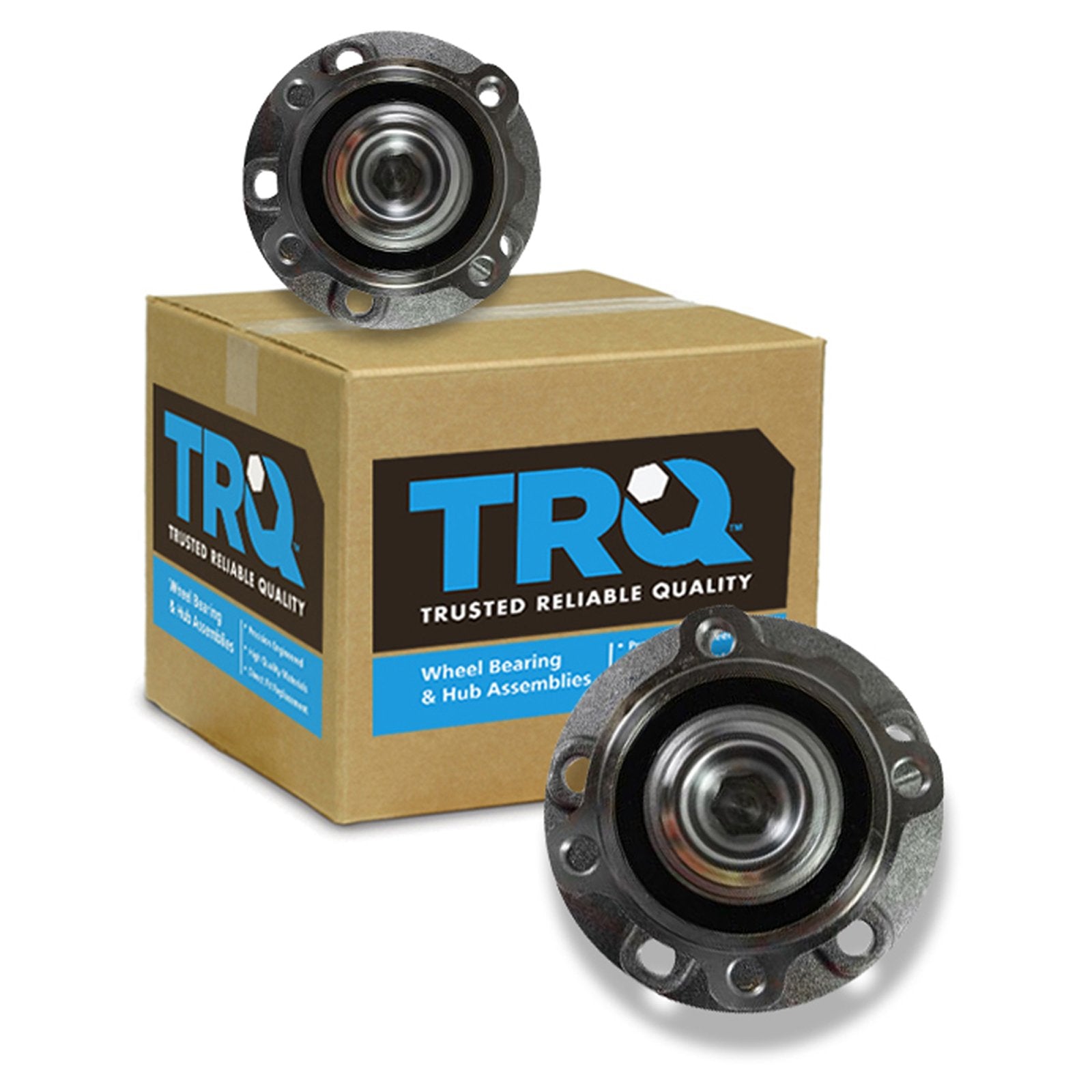 Trq Front Wheel Hub Bearings Assembly Set Compatible With 2002-2005 Bmw 745I 745Li 2006-2008 750I 750Li 2004-2006 760I 2003-2008