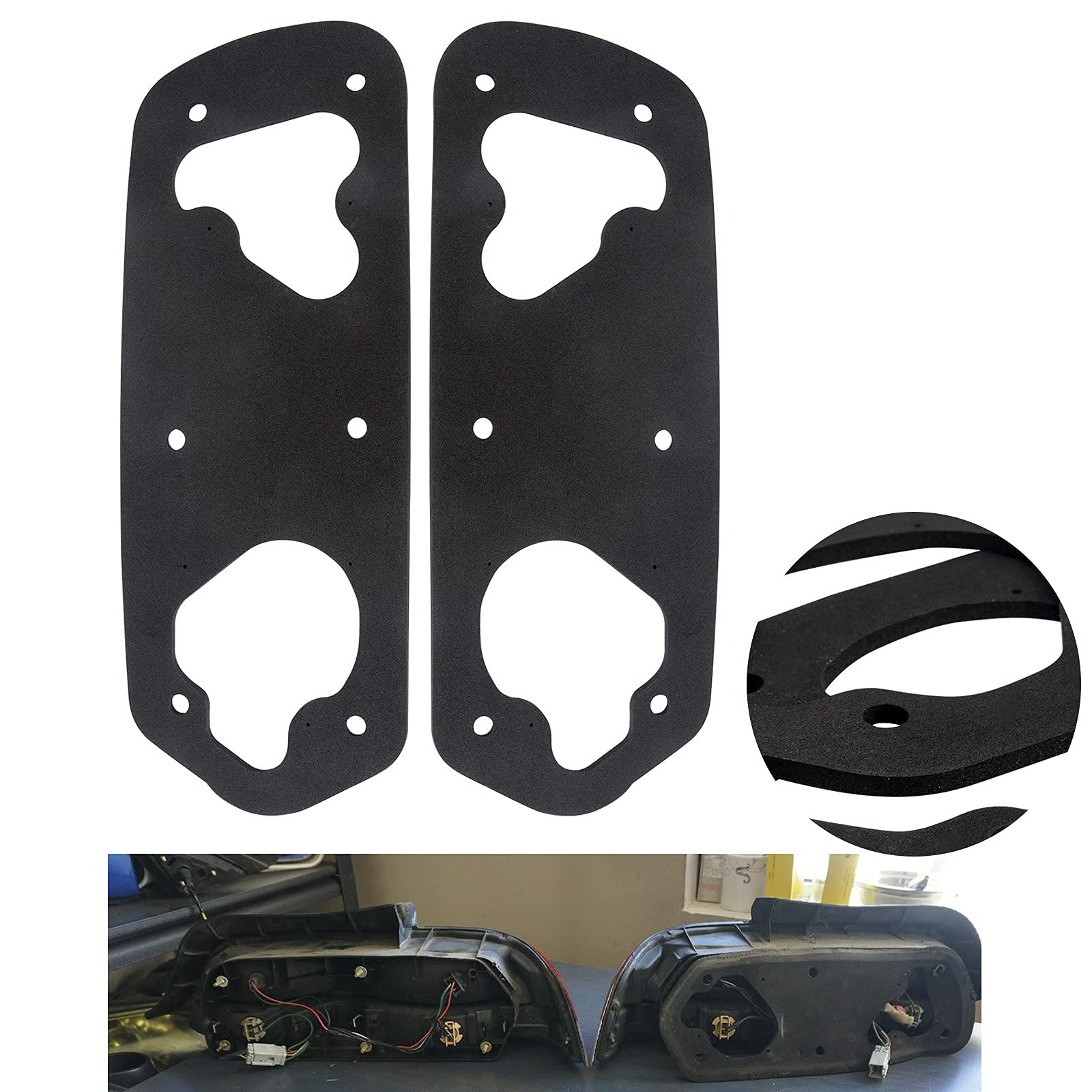 Taillight Gaskets Seals Epdm 1 Pair Compatible With Honda 1994 1995 1996 1997 1998 1999 2000 2001 Acura Integra Gs (Leather), Gs