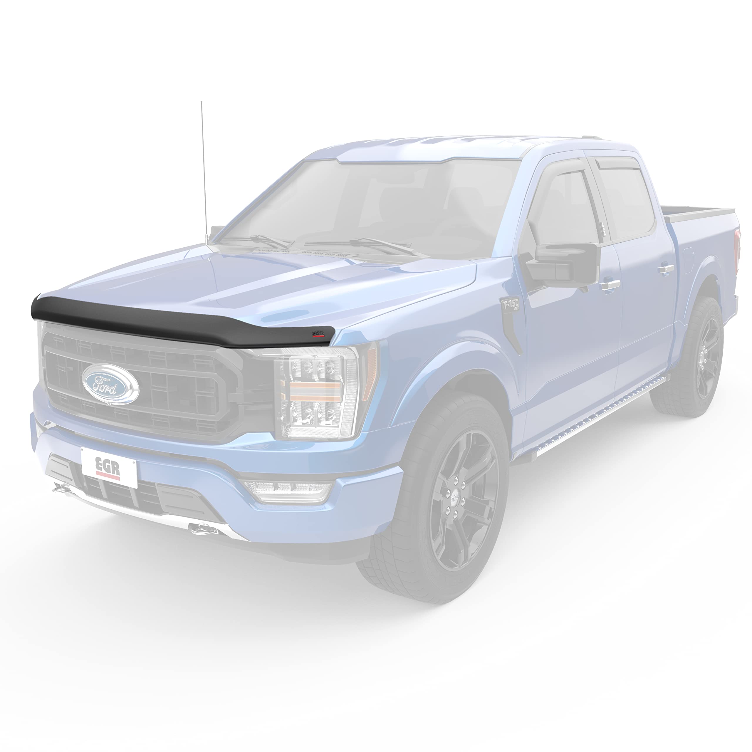 Egr 303581 Superguard Hood Guard Bug Deflector, Dark Smoke Finish, Compatible With Select Ford F-150 Modelss