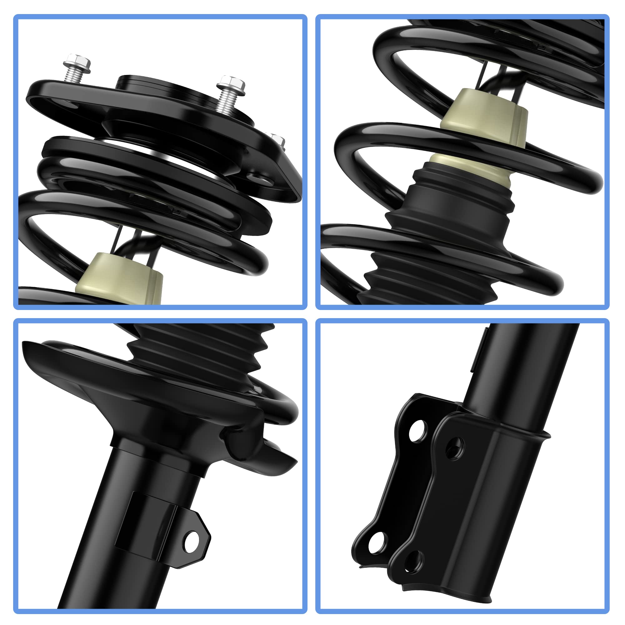 Yitamotor Front Struts Complete Strut Suspension Compatible With 2003-2008 Matrix, 2003-2008 Pontiac Vibe