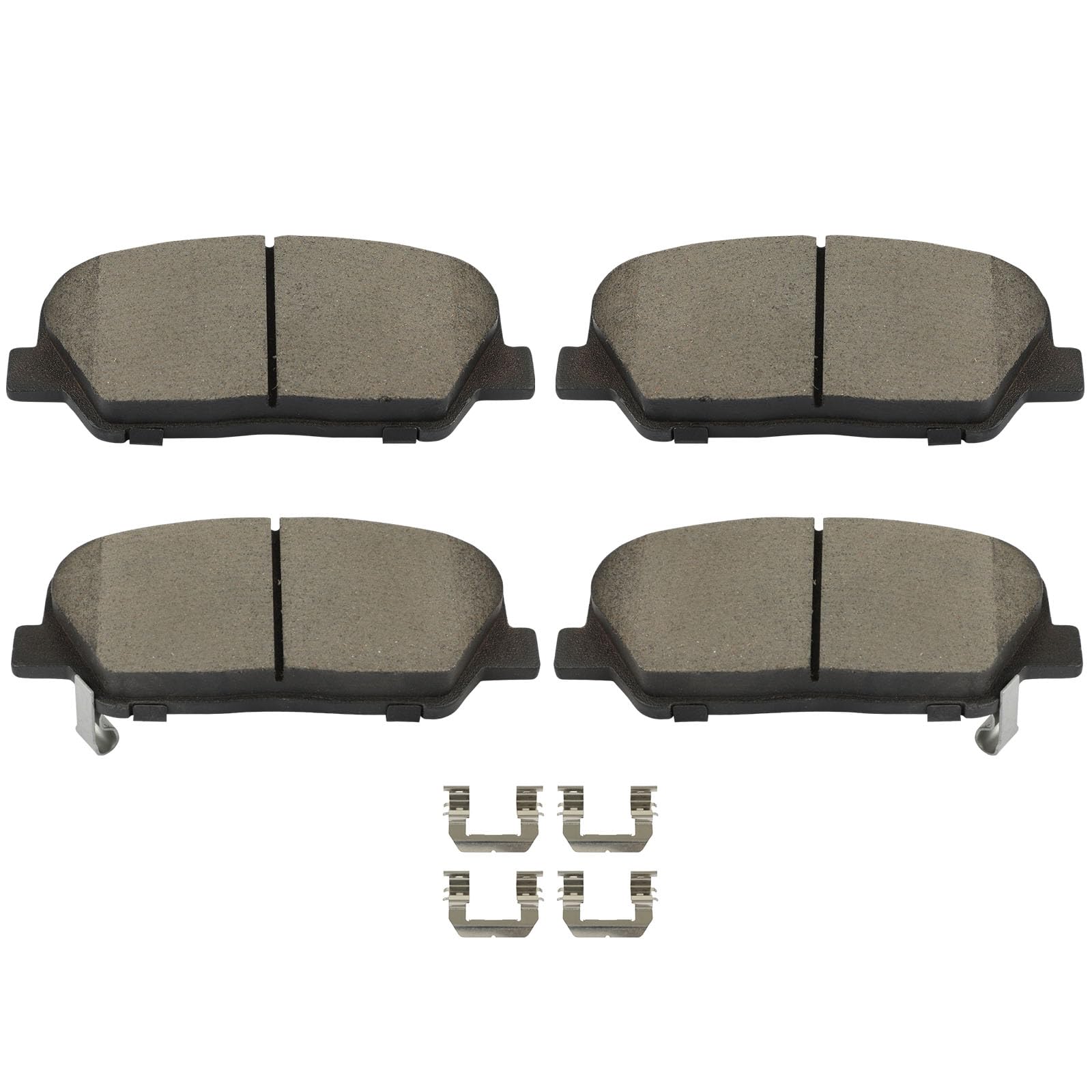 Scitoo D1413 Ceramic Brake Pads Sets Front W/Hardware Replacement For Hyundai For Genesis Coupe 2010-2016,For Hyundai For Velost