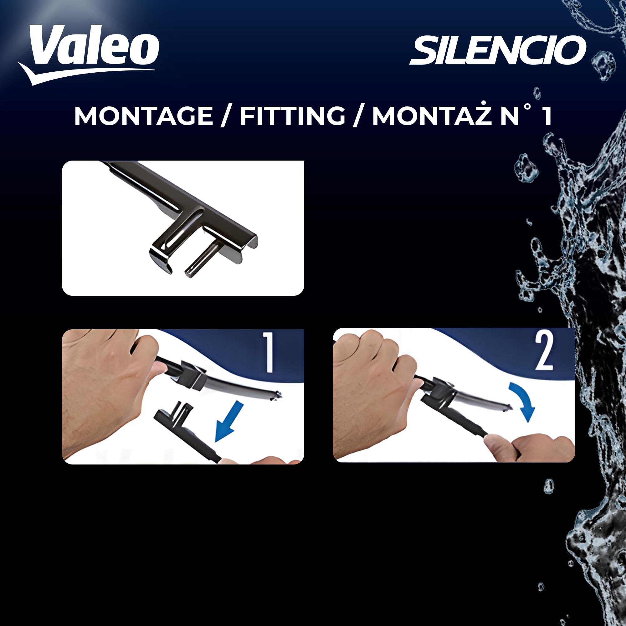 Valeo 574303 (Vm302) Silencio X-Trm Wiper Blade Set - 21''/19'' (Pack Of 2)