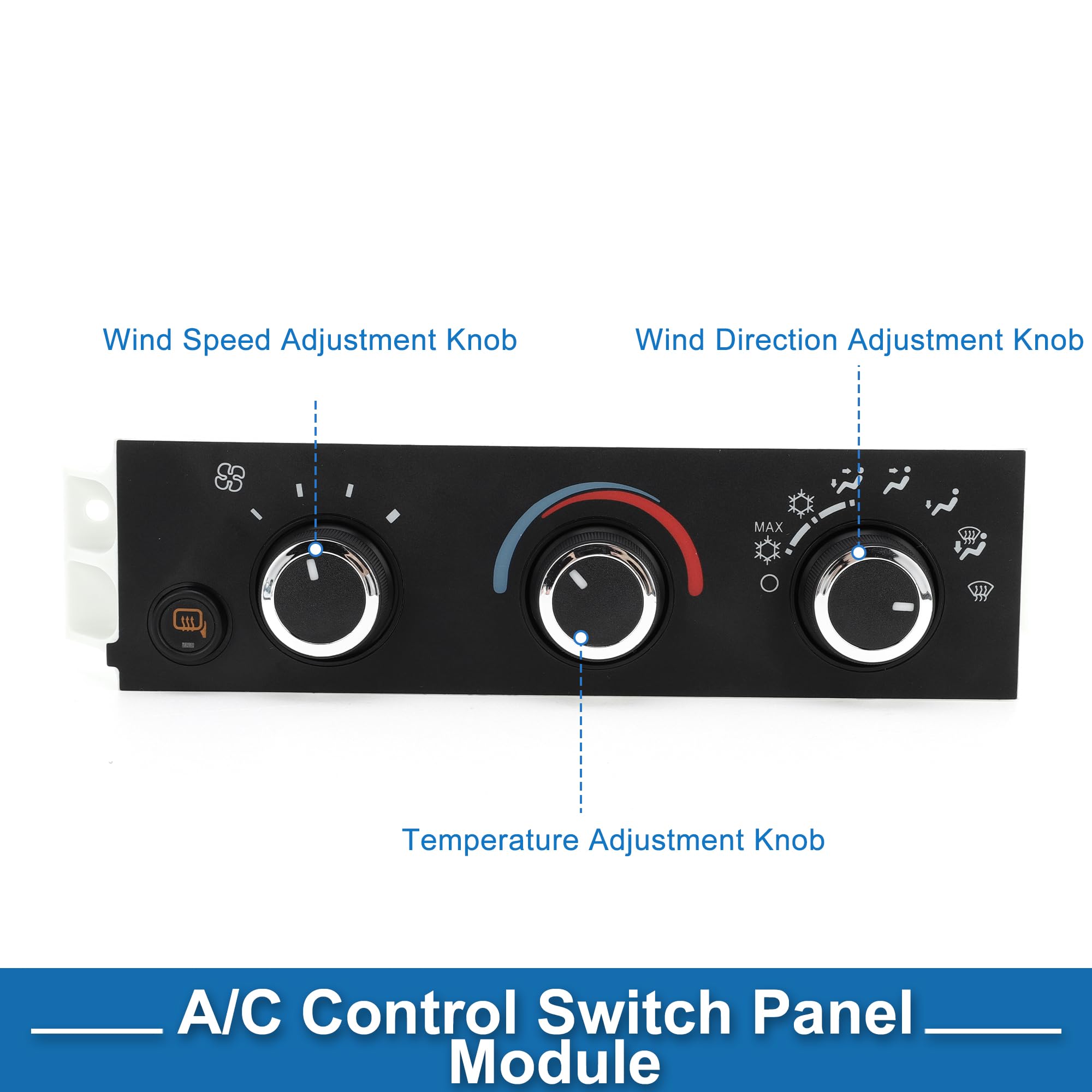 A ABSOPRO HVAC A/C Heater Climate Control Panel AC Heater Climate Control Switch Unit for Chevrolet Express 2500 3500 2008-2022