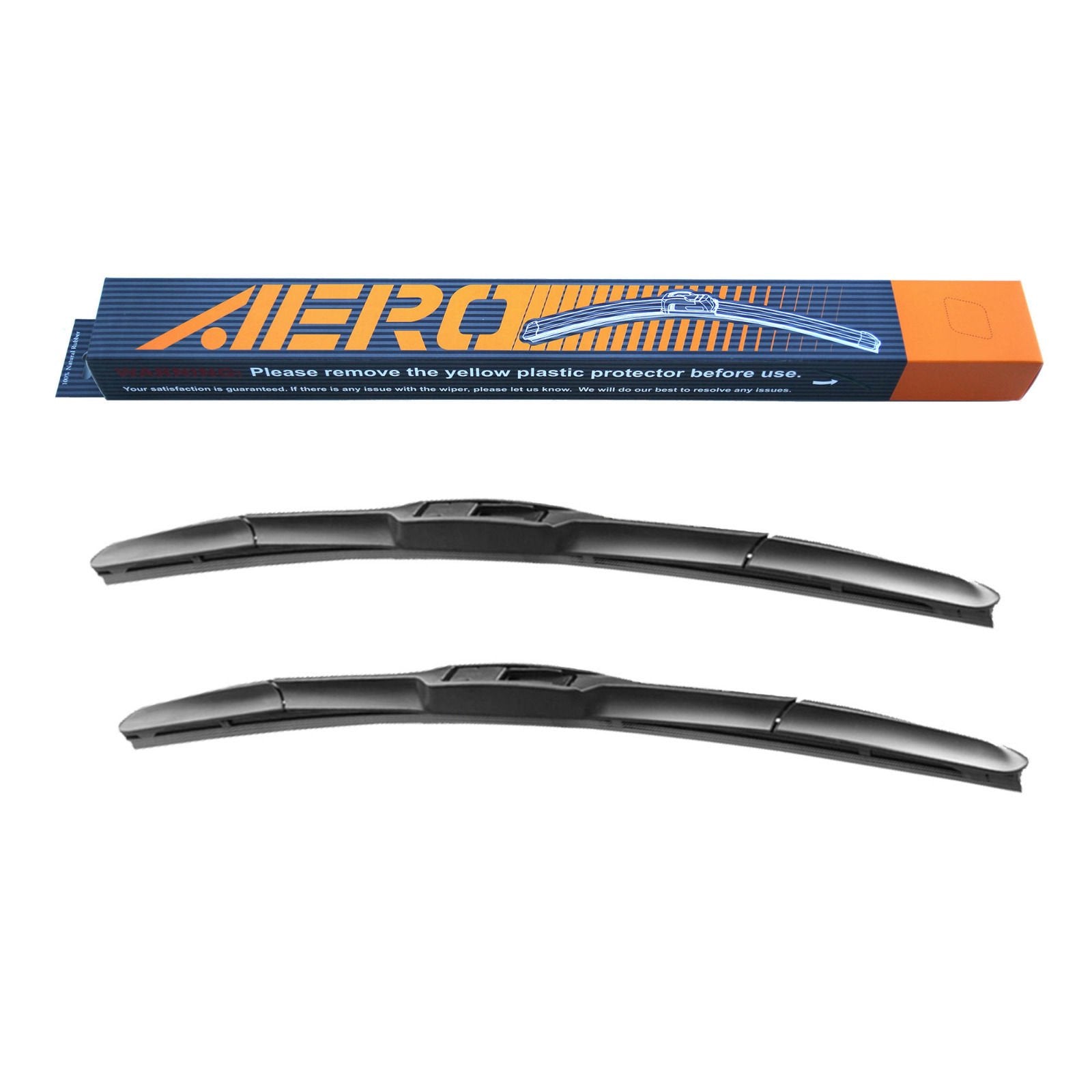 AERO Hybrid 26&quot; + 22&quot; Premium Quality All-Season Windshield Wiper Blades (Set of 2)