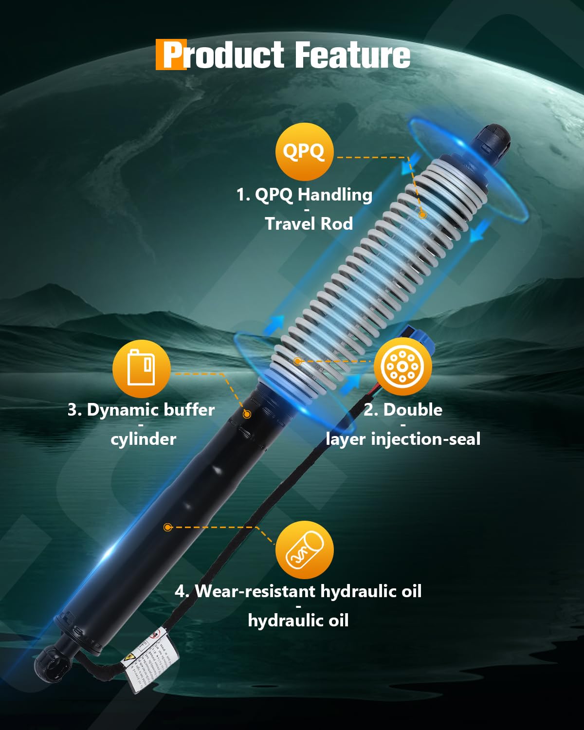 Scitoo Rear Right Tailgate Power Lift Support Shock Strut Fit For Bmw 530E 2018,For Bmw 530E Xdrive 2018,For Bmw 530I 2017-2018,