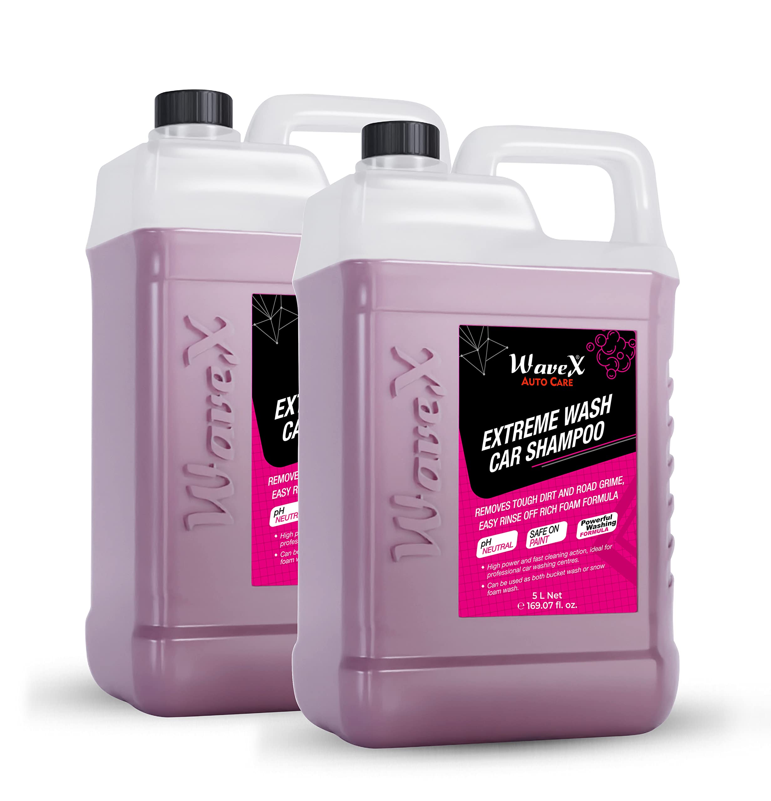 Wavex Car Shampoo Extreme Wash 5 L (5 L, Pack Of 2)