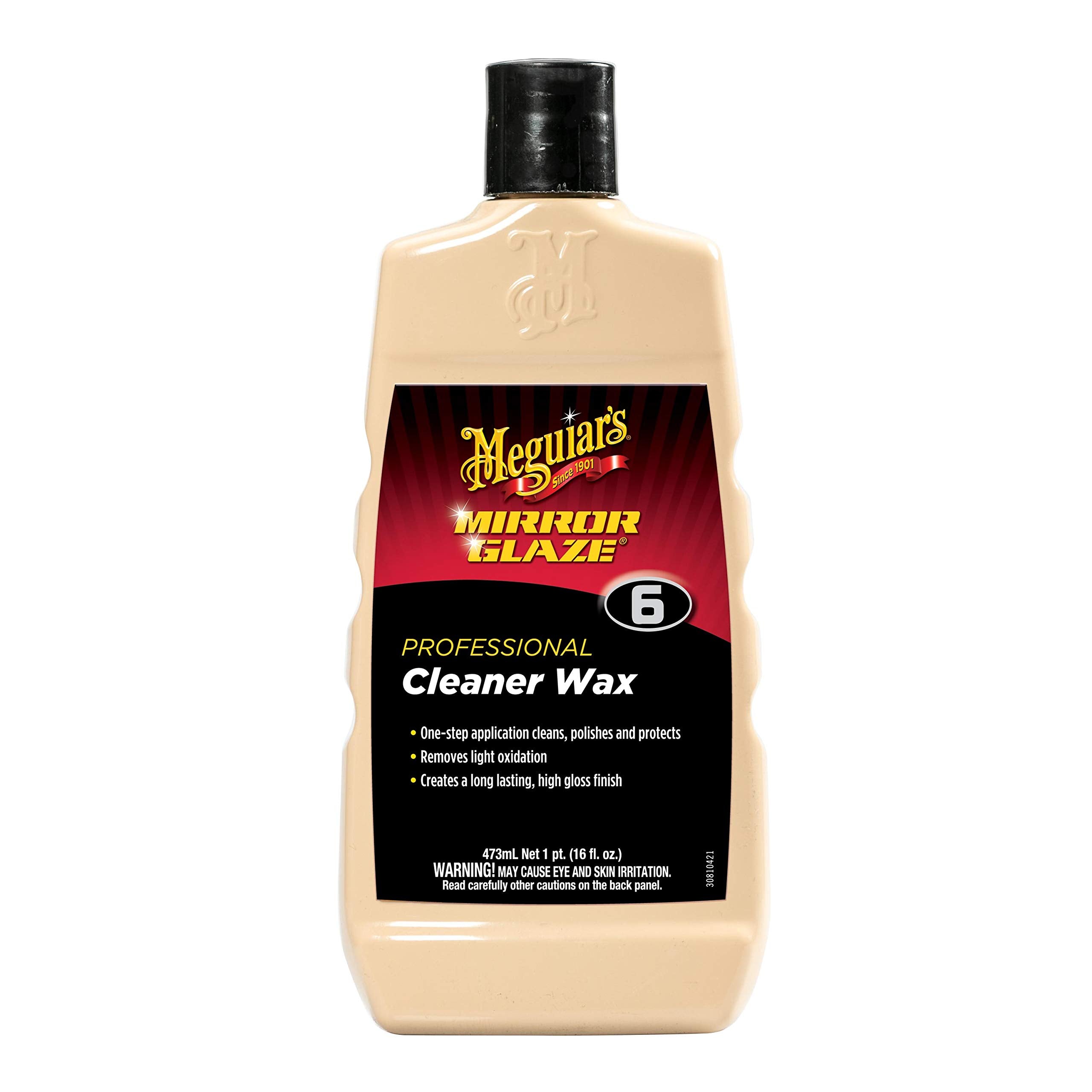 Meguiars M616 Mirror Glaze Cleaner Wax - 16 Oz Bottle (Packaging May Vary)