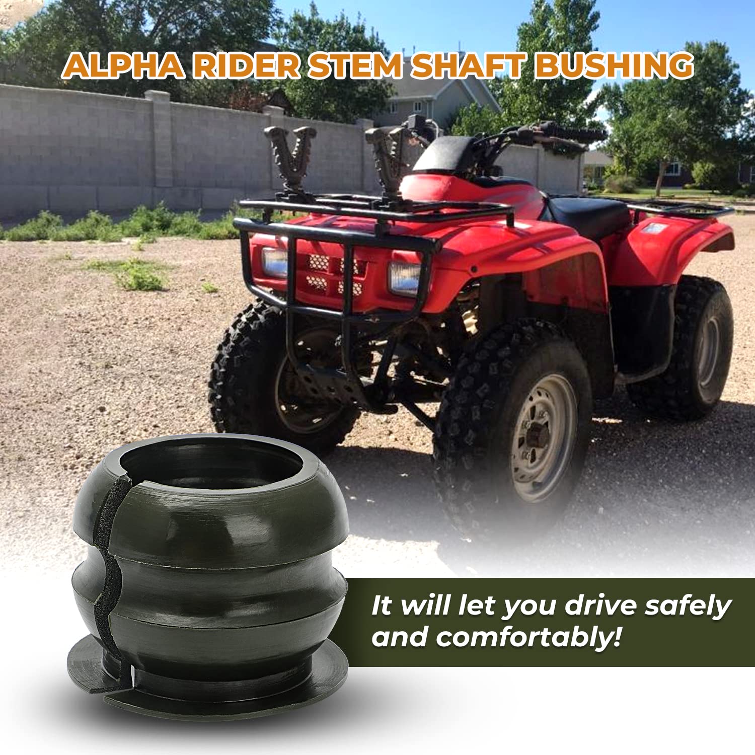 Alpha Rider Upper Steering Stem Shaft Bushing Replaces 53221-Hc4-000 For Honda Trx90 Trx200 Trx300 Fourtrax 300 Trx350 Rancher T