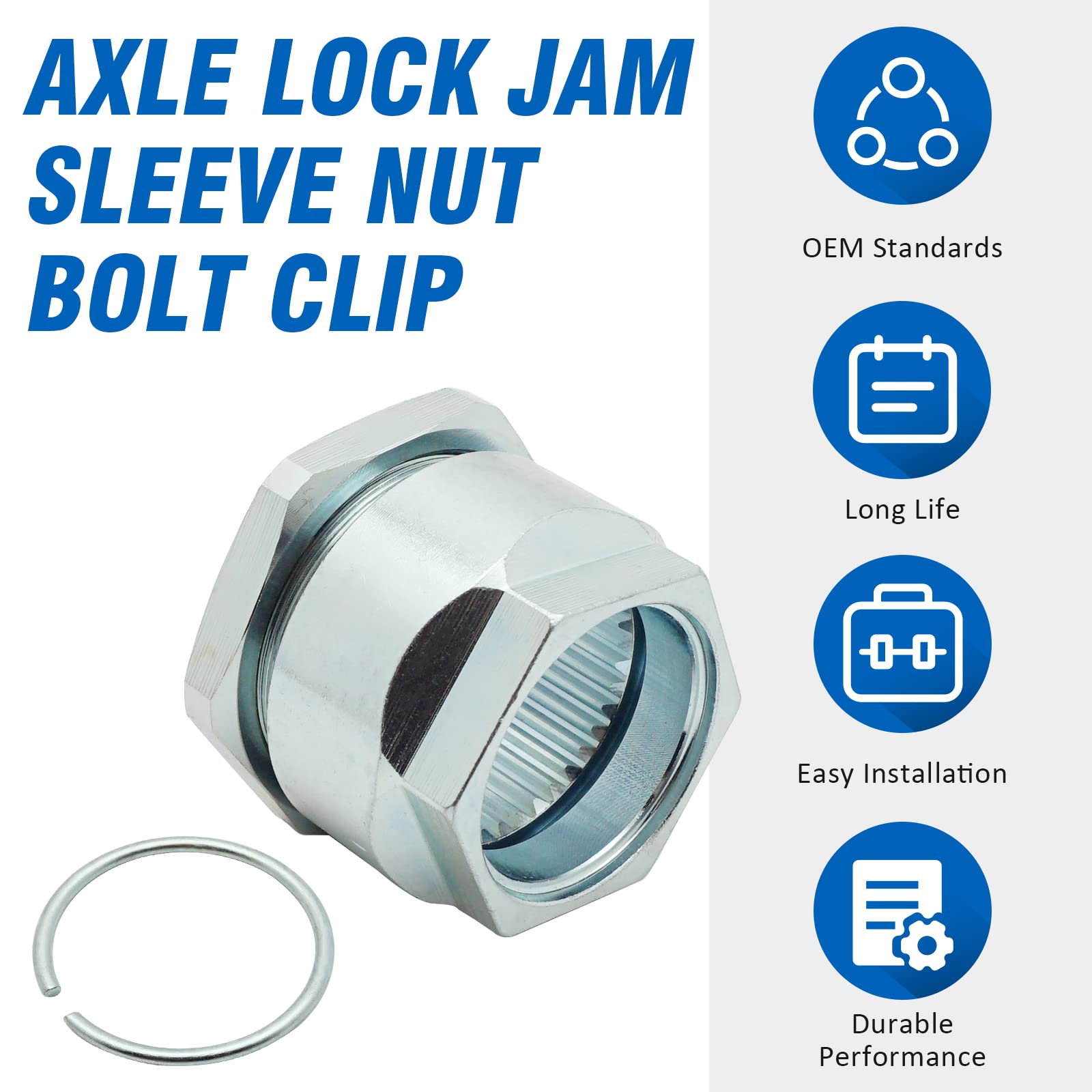 Axle Lock Nut Kit for Honda TRX300EX TRX400EX TRX450R TRX450ER TRX250X TRX300X TRX400X ATC250R ATC350X