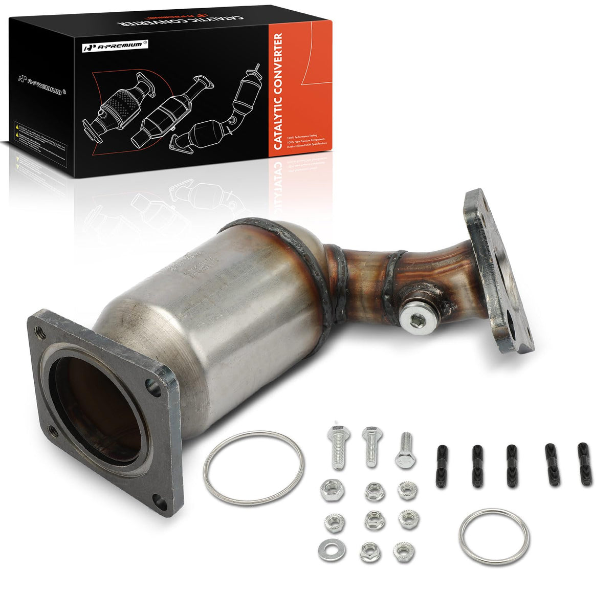 A-Premium Front Right Catalytic Converter Kit Direct-Fit Compatible with Nissan Altima 2007-2018, Murano 2009-2019, Pathfinder 2