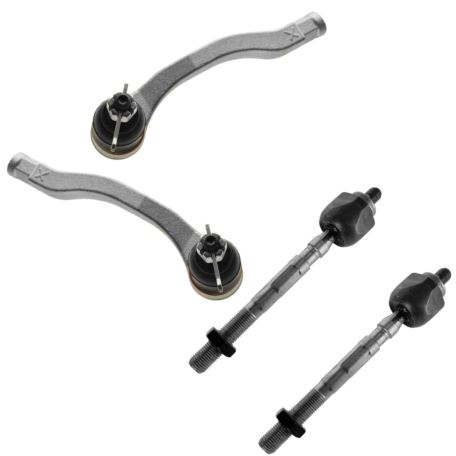 Trq Front Inner And Outer Tie Rod Set Compatible With 1998-2001 Acura Integra