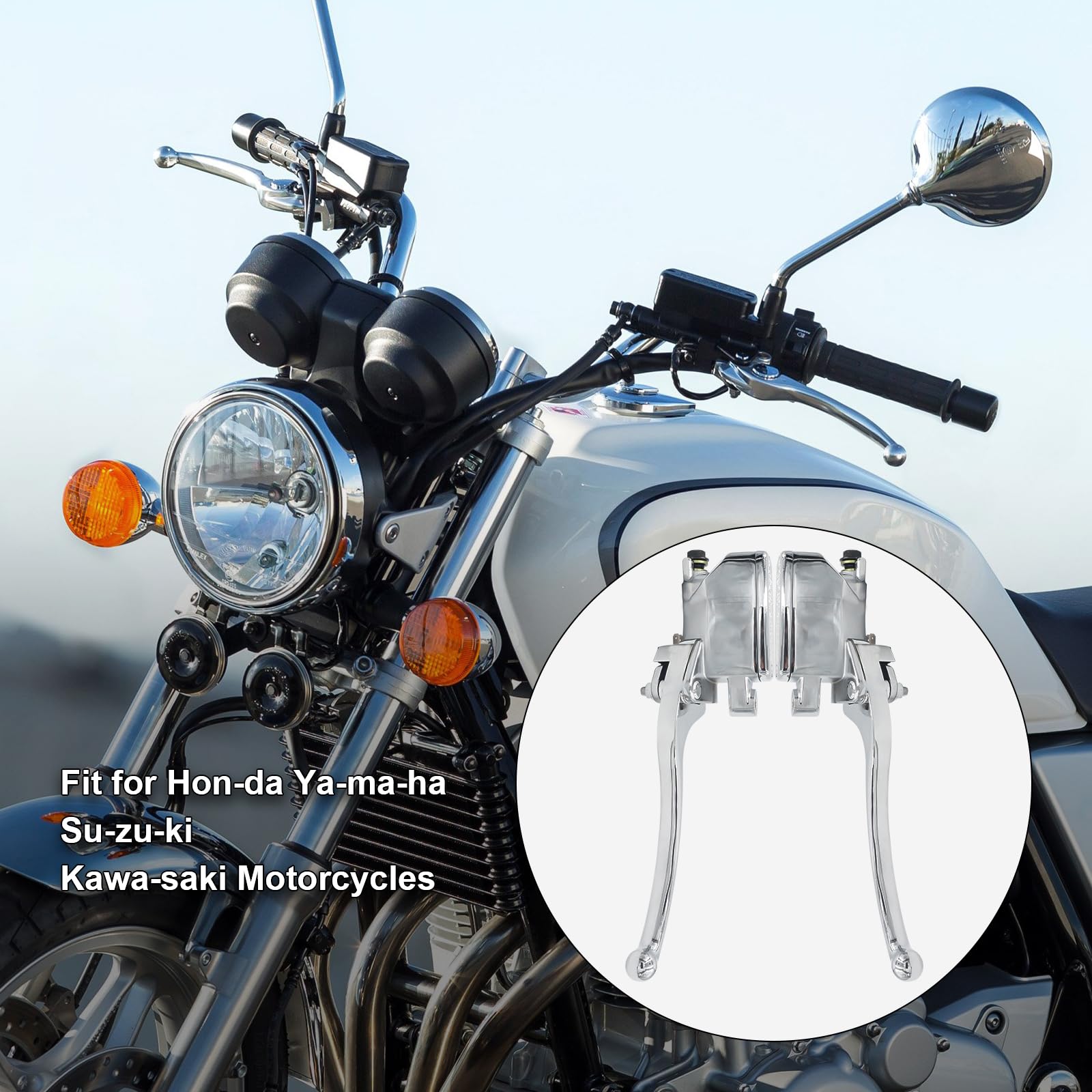 Triumilynn 7/8'' 22Mm Brake Clutch Master Cylinder Replacement For Hon-Da Ya-Ma-Ha Su-Zu-Ki Kawa-Saki Motorcycle, 7/8 Inch Brake