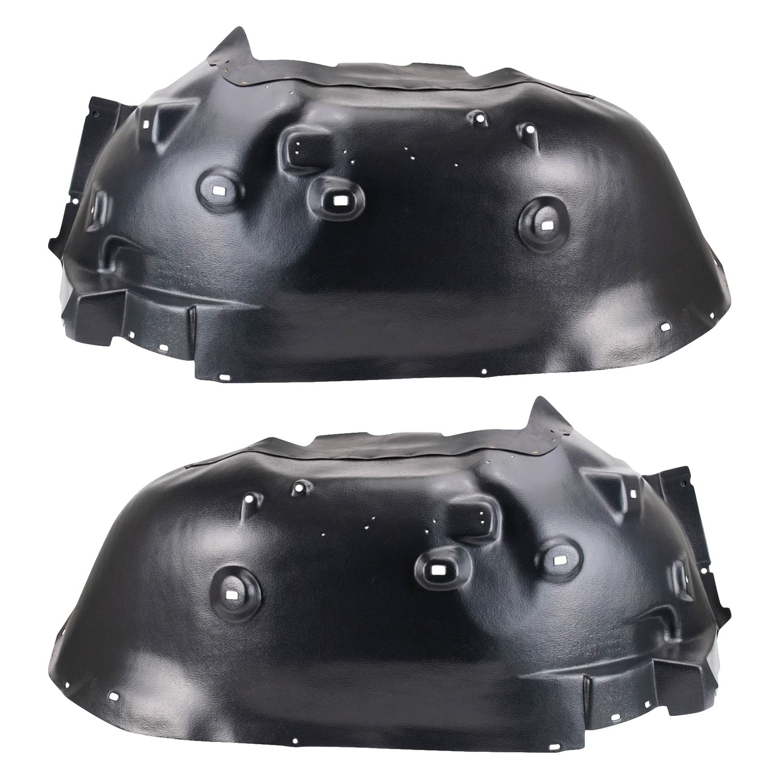 Trq Front Inner Fender Liner Set Compatible With 2011-2014 Gmc Sierra 2500 Hd Sierra 3500 Hd Gm1248233 Gm1249233