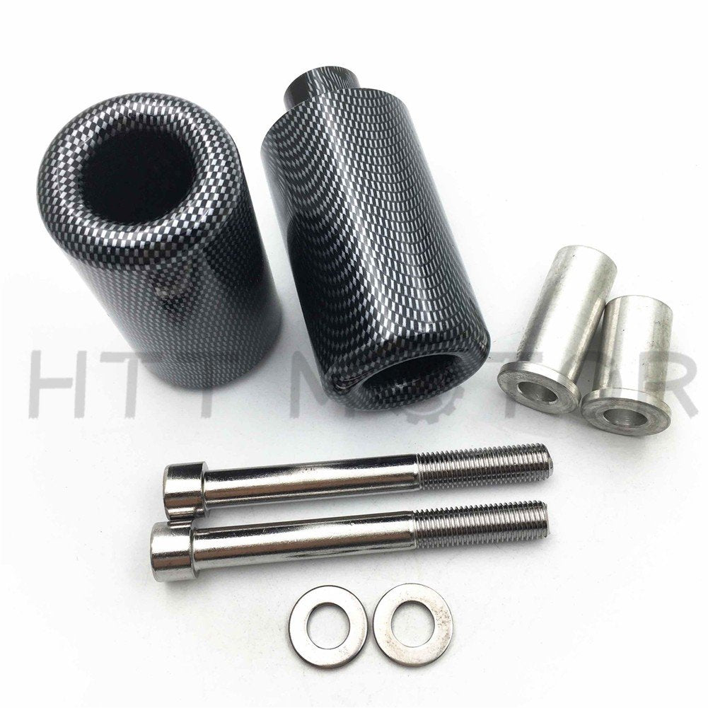 Httmt Mt219-039-Cn No Cut Frame Slider Crash Protector Compatible With 2007 2008 Suzuki Gsxr 1000 Gsx-R Carbon