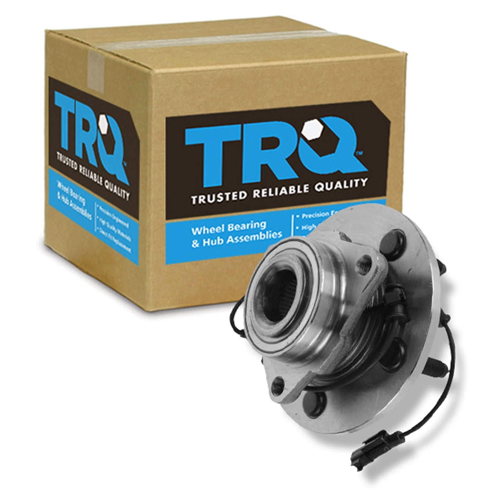Trq Front Wheel Bearing & Hub Assembly With Abs Sensor Compatible With 2009-2010 Dodge Ram 1500 2011 Ram 1500