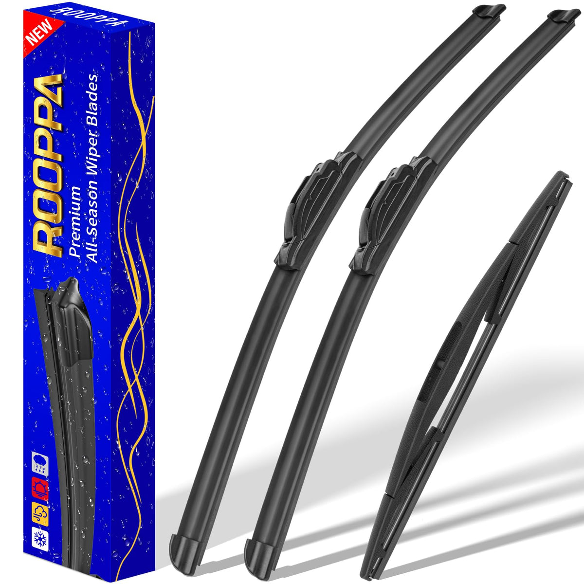 3 Wipers Replacement For 2014-2018 Bmw X5, Windshield Wiper Blades Original Equipment Replacement - 24''/20''/12'' (Set Of 3) U/