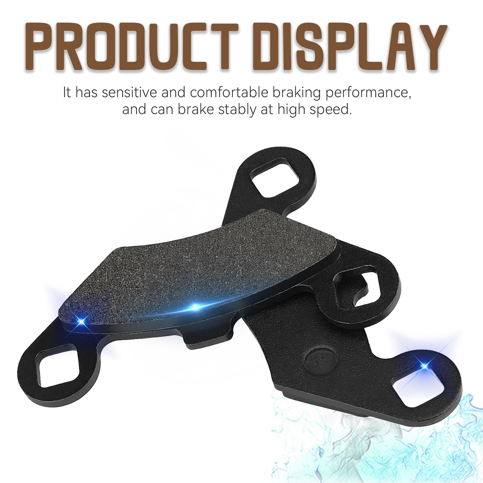 Sollon Front And Rear Brake Pads For Polaris Rzr 800 2008-2014 Rzr S 800 Rzr 800S 2009-2014 Rzr 570 2012-2015