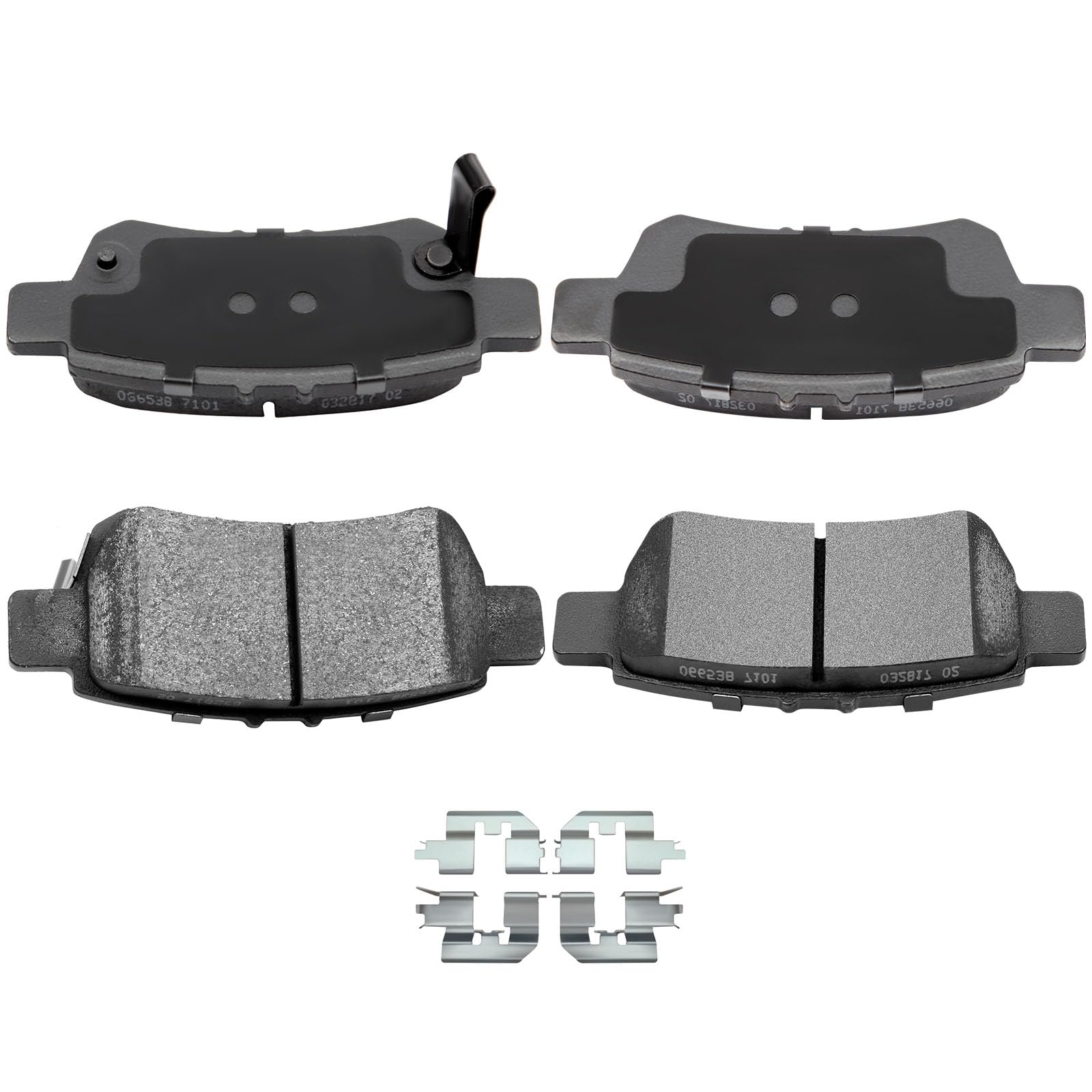 Automuto 4Pcs Rear Ceramic Disc Brake Pads Set D1088 For Honda Odyssey 2005-2010