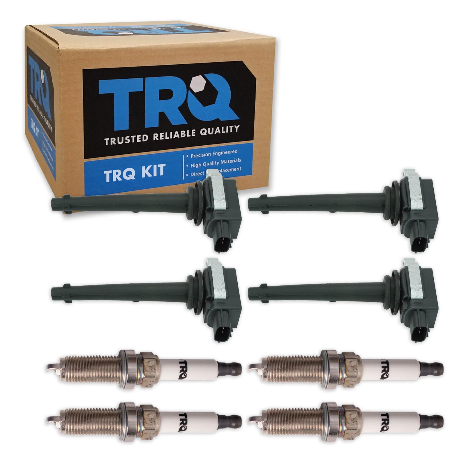 Trq Ignition Kit Ignition Coil Spark Plugs Compatible With 2007-2009 Nissan Sentra