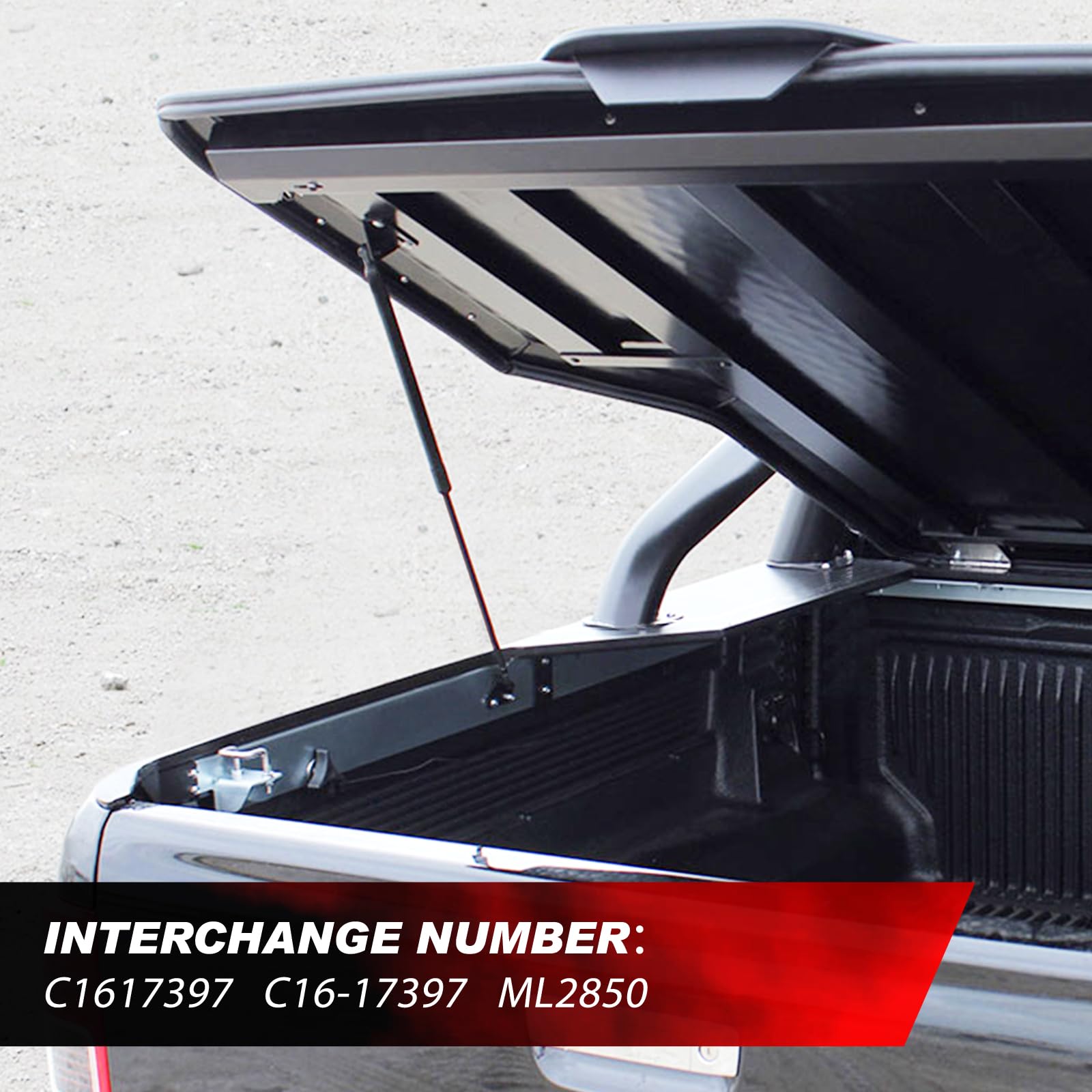 C1617397 30Inch 50Lb/222N Gas Struts Spring Shock Lift Support For Tonneau Cover Heavy Duty Camper Rv Bed Tv Cabinet Floor Hatch