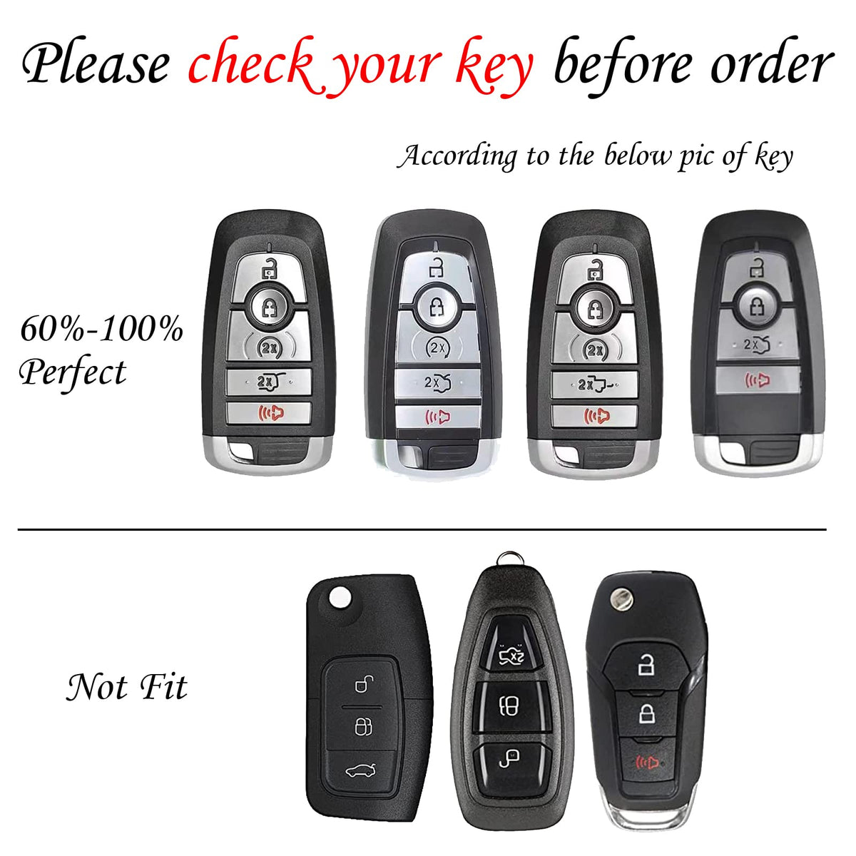 Happyit Zinklegering Lederen Auto Sleutelhoes Hoesje voor Ford Focus Mondeo Rand Fiesta Kuga Mondeo MK4 Fiesta Fusion Eskort Ecosport (A Zwart Happyit Zinklegering Lederen Auto Sleutelhoes Hoesje voor Ford Focus Mondeo Rand Fiesta Kuga Mondeo MK4 Fiesta Fusion Eskort Ecosport (A Zwart