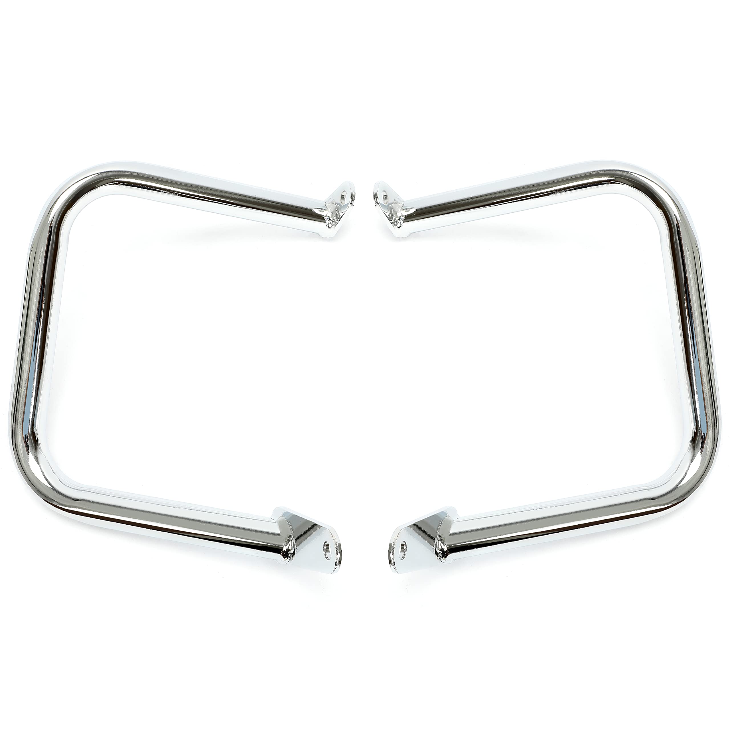 Ecotric Engine Guard Highway Crash Bar Compatible With 1997-2016 Yamaha V-Star Dragstar 400 650 Xvs650 Classic & Custom Chrome