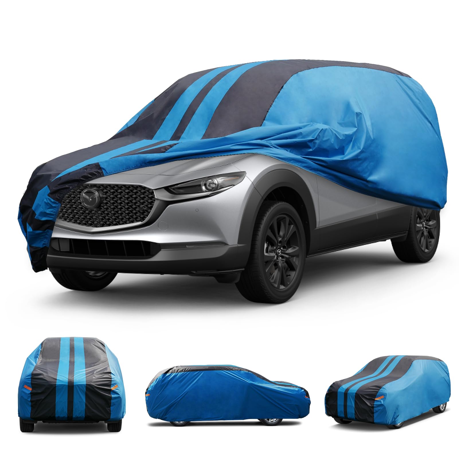Kaugung Car Cover Waterproof Custom Fit Mazda Cx-30/Cx3(2015-2025), Full Exterior Cover For Automobiles Lightweight Resistant Ou