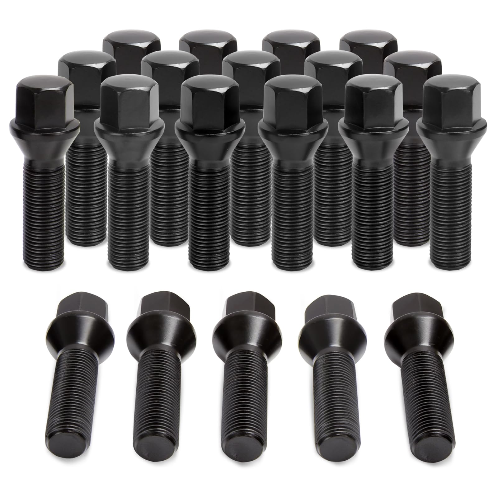 Sucoso 20Pcs M14X1.25 Lug Bolts For 328I I3 335I I8 M2 M3 M4 M5 F80 F10 F30 X2 X4 X6 Mini,45Mm Shank Length Tuner Conical Seat A