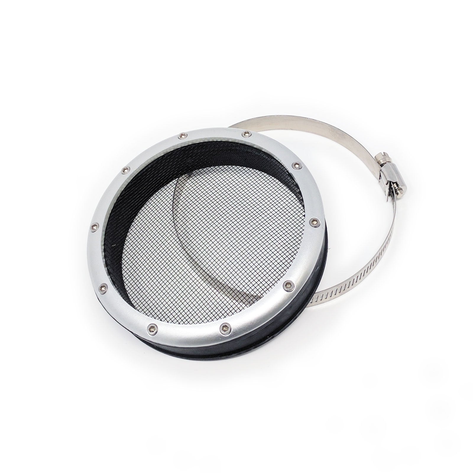 Turbo Inlet Grill Protector Guard, 4' Id, Silver