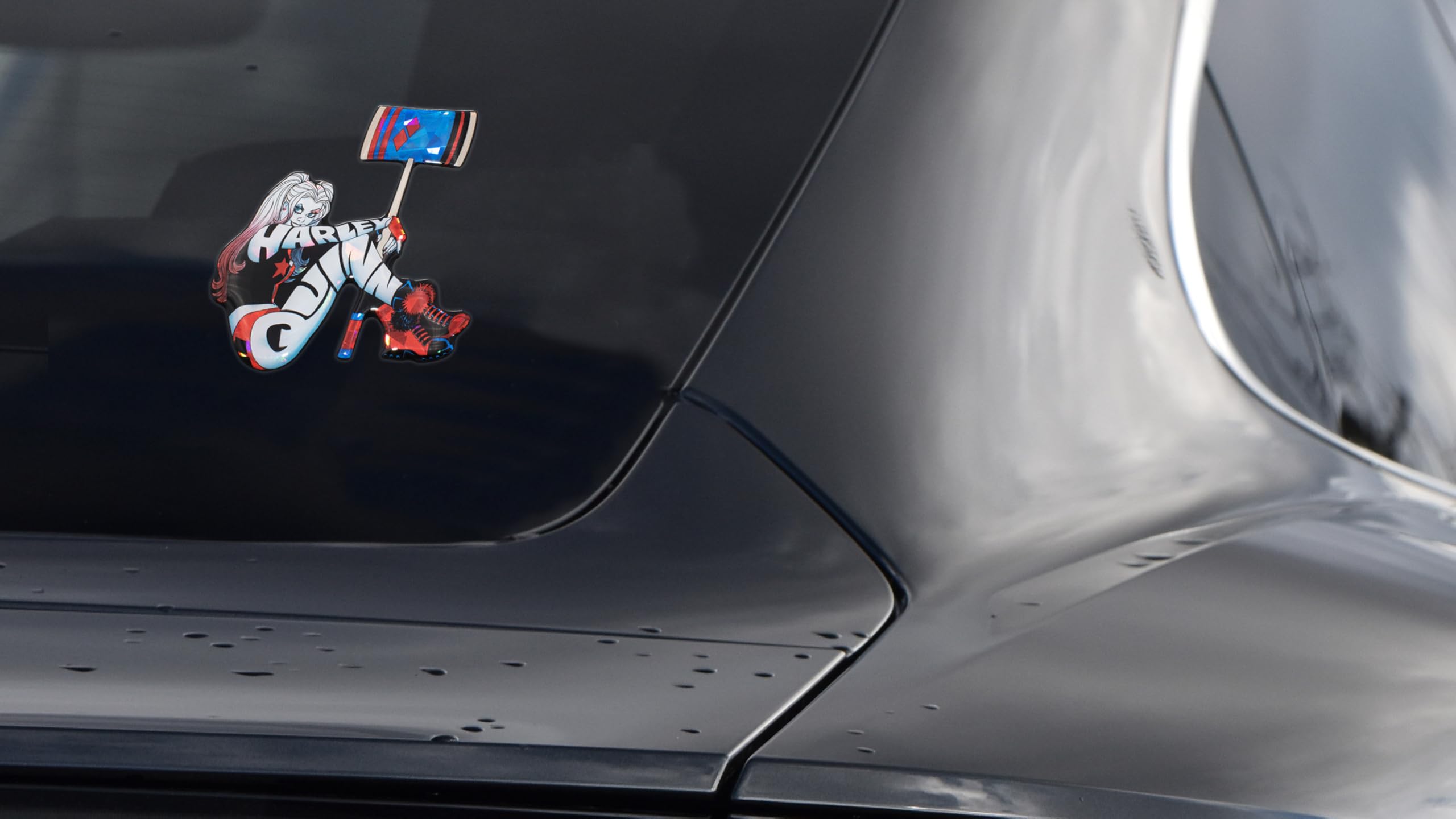 Elektroplate Premium Harley Quinn 3D Doming Reflective Automotive Grade Decal Sticker For Car, Water Bottle, Laptop, Cooler, Too