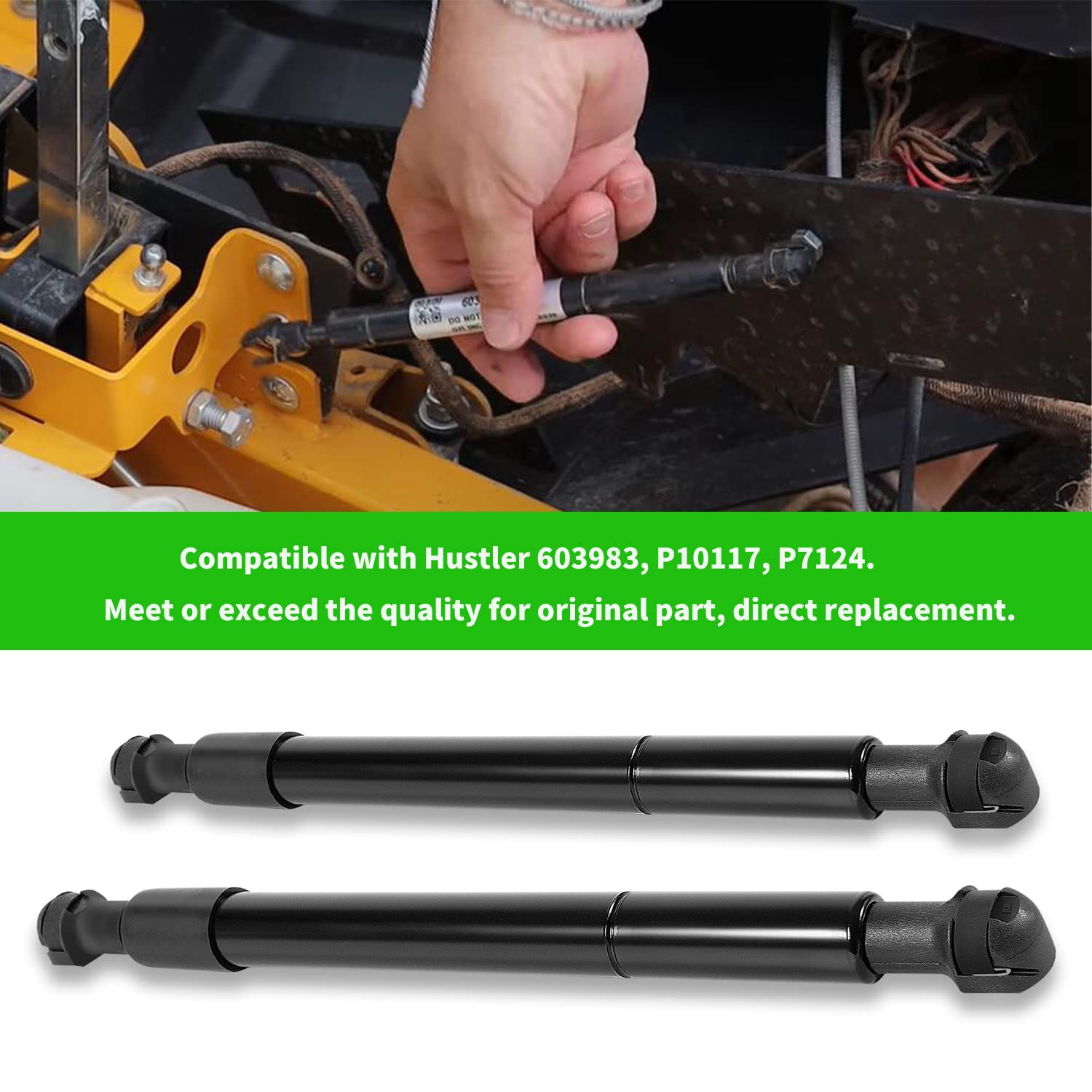 2 Pack Steering Control Dampers Compatible With 603983, P10117, P7124 For Hustler Raptor Sd Sdx X Xd Xdx Xl Flip-Up Limited Fast