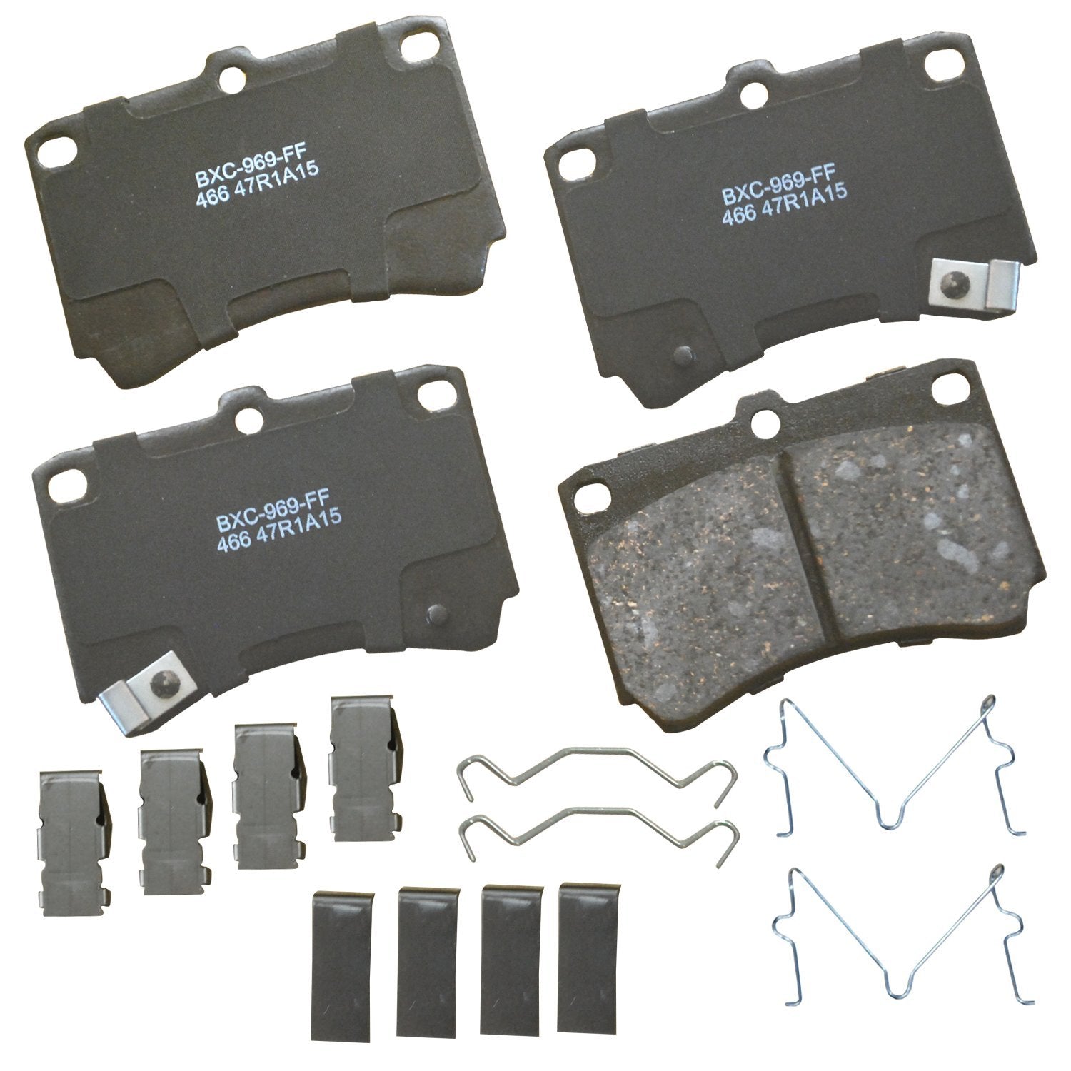 Bendix Premium Sbc466 Ceramic Front Brake Pads For Ford Aspire 1997-1994, Escort 1993-1991, Kia Rio 2002-2001, Mazda 323 1995-19