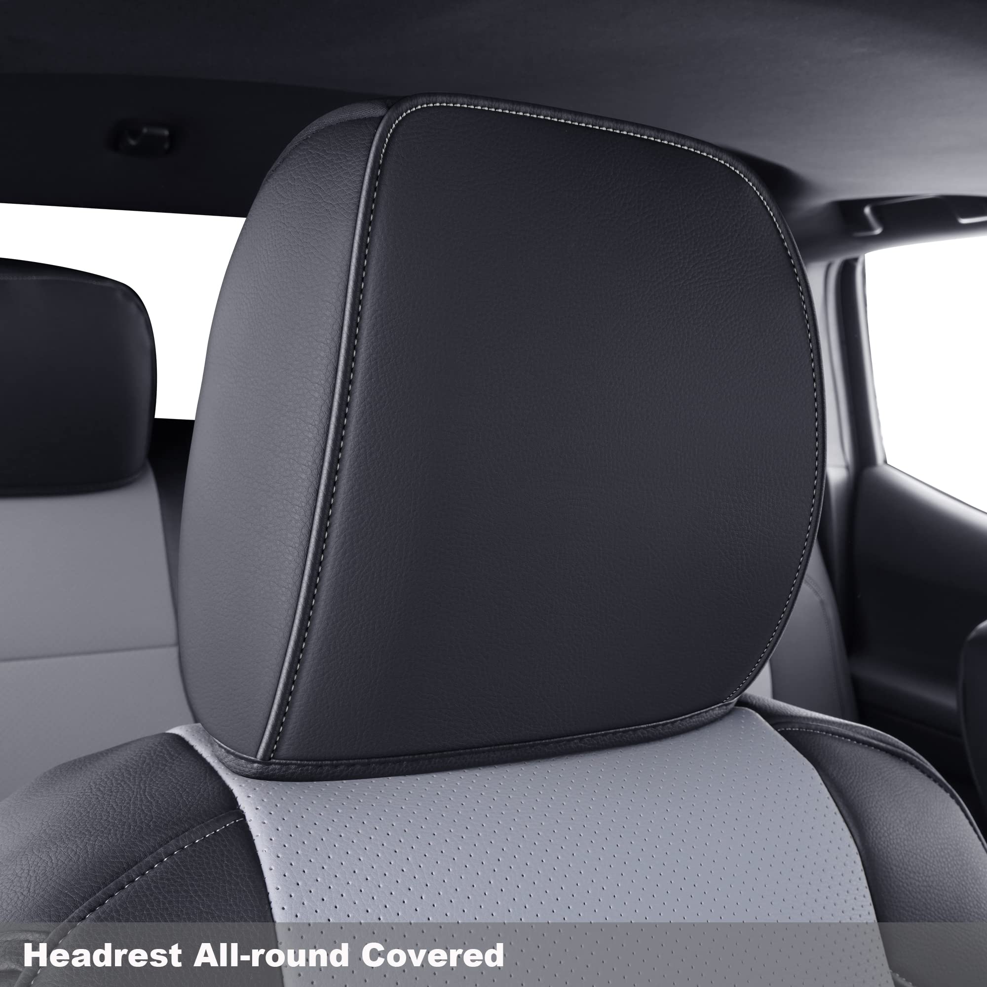 Luckyman Club 2 Front Tacoma Seat Covers Custom Fit 2016-2023 Tacoma Crew Cab And Extended Cab (Gray 2 Pcs)