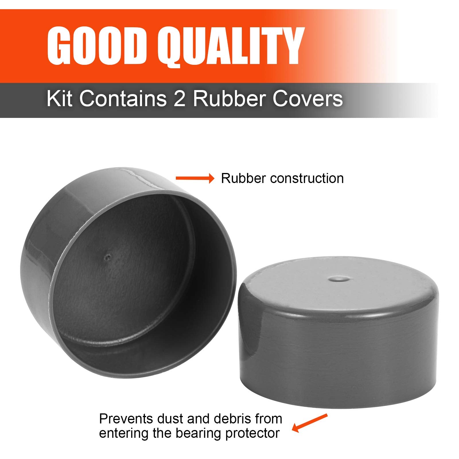 Czc Auto Bearing Protector Bras 1.98 Inch Rubber Caps Dust Covers Replacement For Bearing Partner Bra For Trailer Boat Wheel, 2