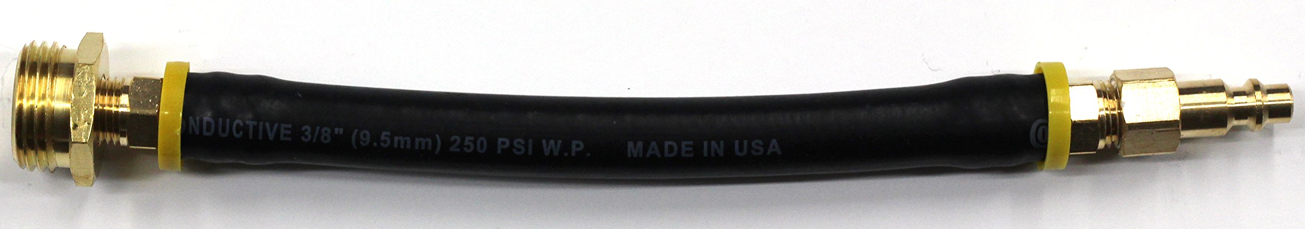 Winterize RV, Boat, Motorhome, Camper, and Travel Trailer Blow Out Adapter: Air Compressor to Male Garden Hose Faucet (Lead-Free