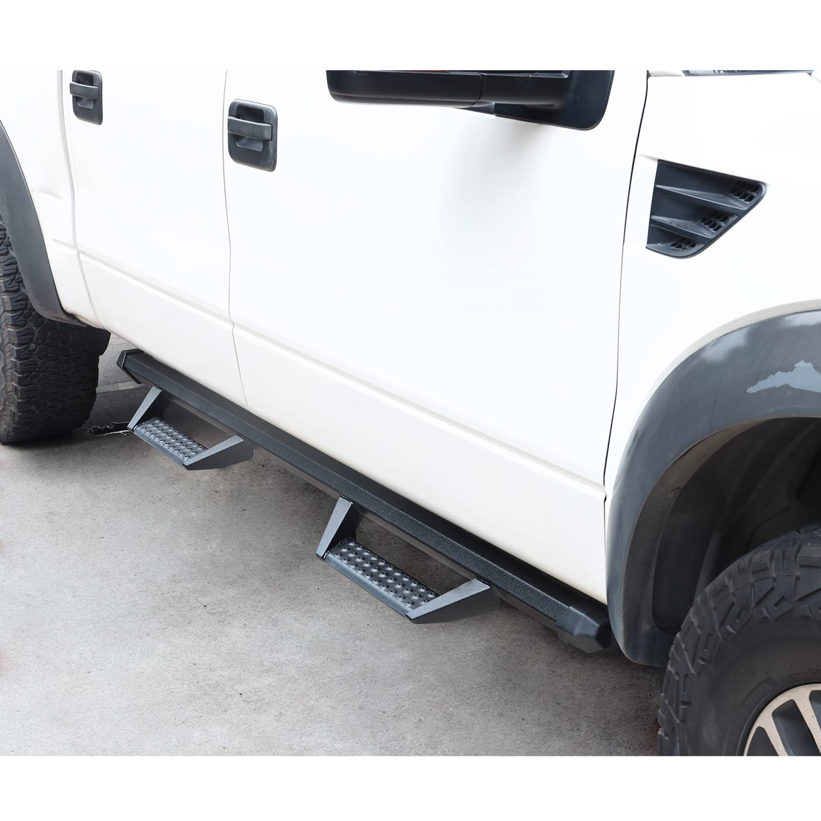 Smanow Running Boards Compatible With 2022 2023 2024 Toyota Tundra Crewmax Side Steps.3.5 Inch Drop Step Style Black Side Bars |Truck Side Steps| Nerf Bars|Side Step(Carbon Steel).