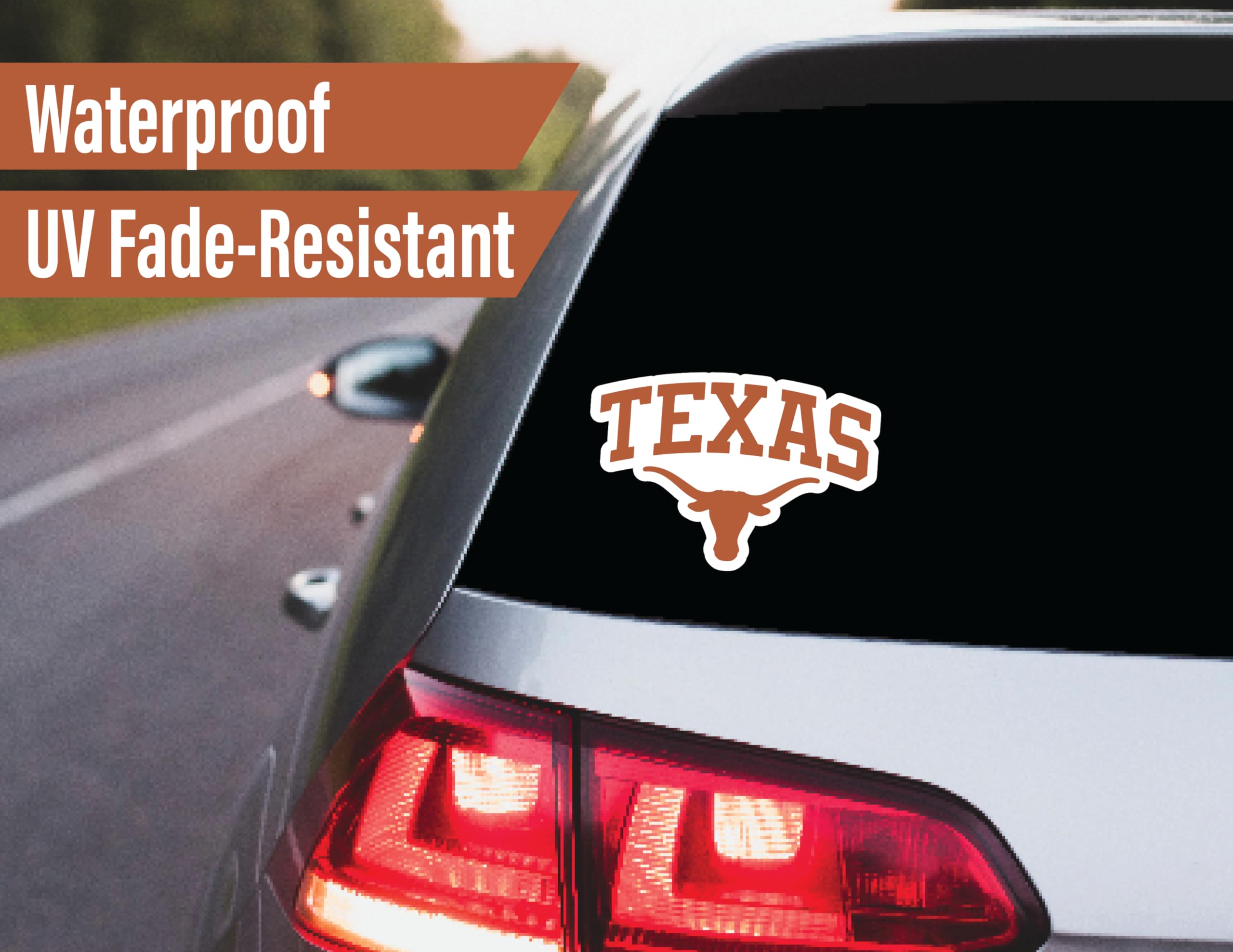 University Of Texas Stickers (14 Stickers) 2 Large 5'' For Car Windows, 10 Medium 2'' For Water Bottles Phones, 2 Mini Keyboard