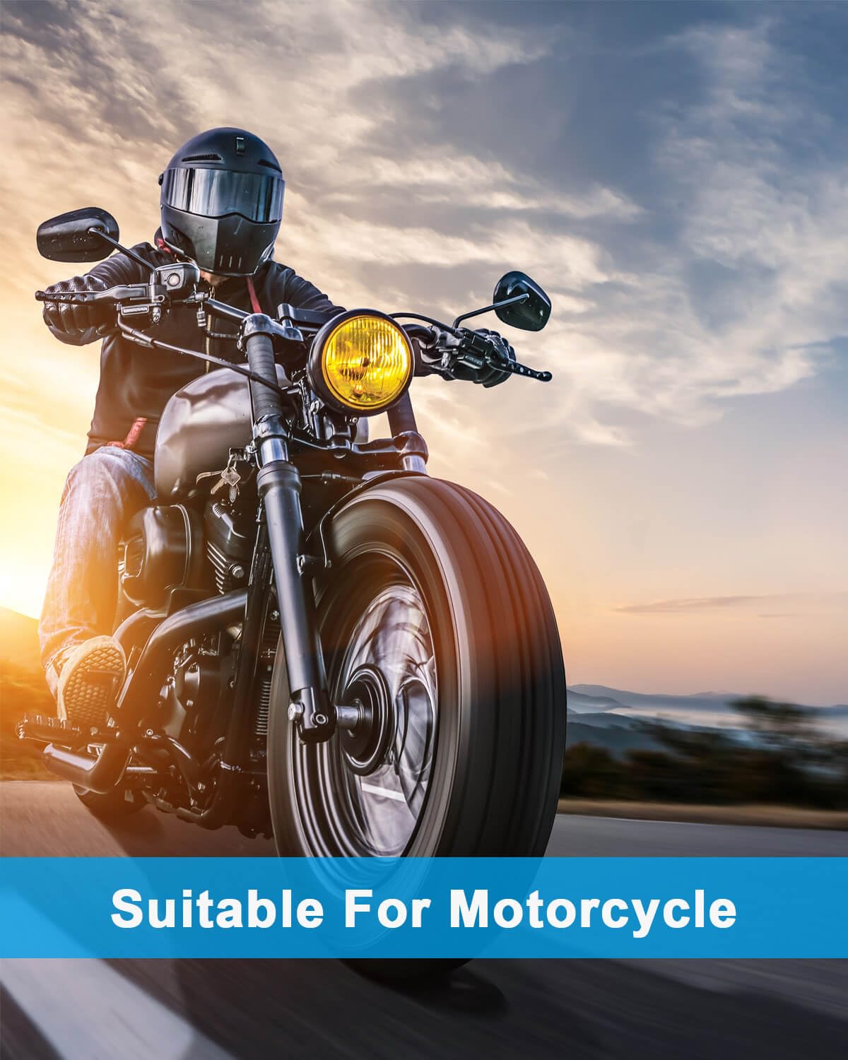 Riseuvo 5Pcs Pvr70 Valve Stems Bent 90 Degree Angled Snap-In Rubber Base For Motorcycle, Atv