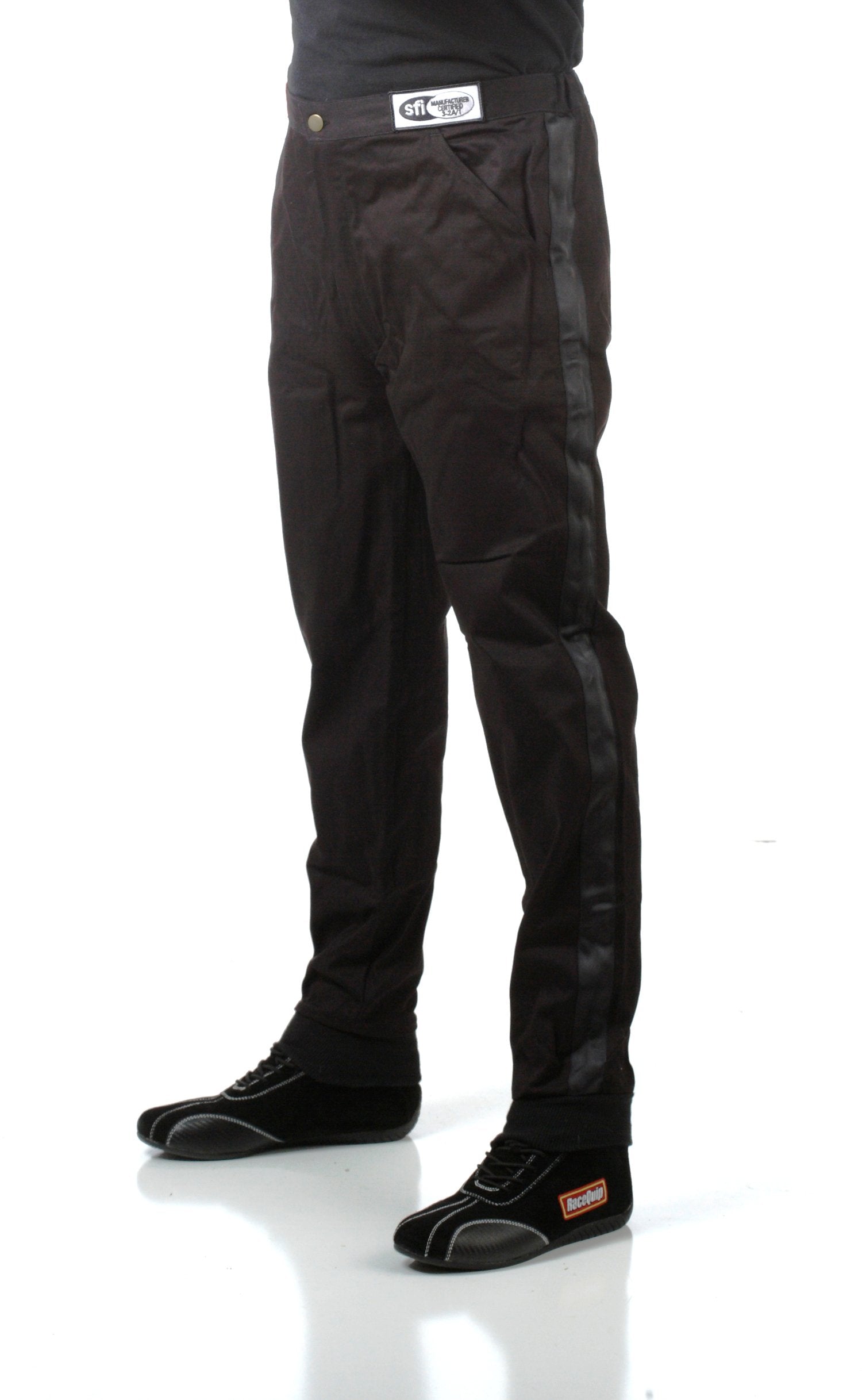 Racequip Racing Driver Fire Suit Pants Single Layer Sfi 3.2A/ 1 Black X-Large 112006