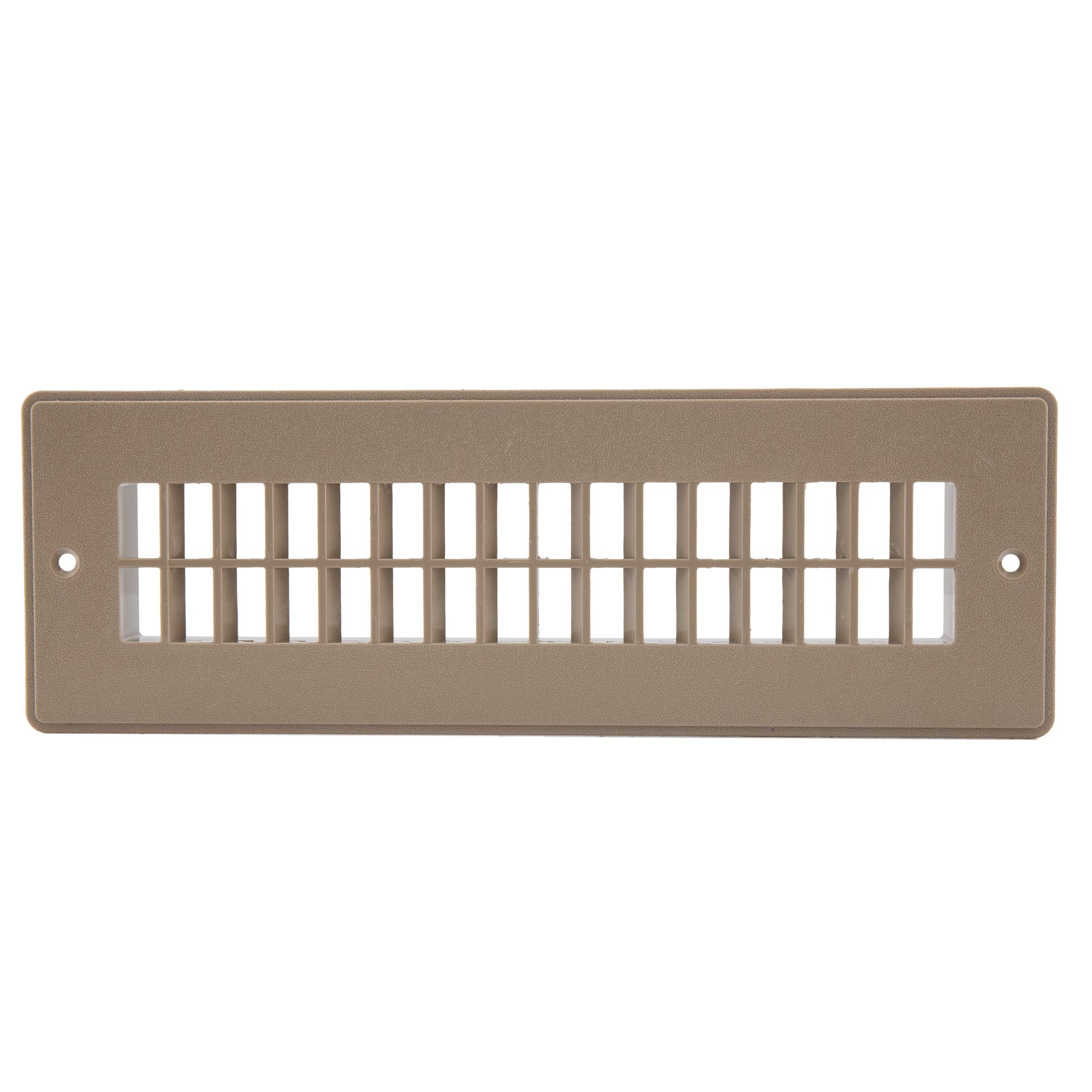 Recpro Rv Floor Register | Rv Stationary Vent Cover | 2-1/4'' X 10-1/8'' Insert | Undampered Duct (Beige)