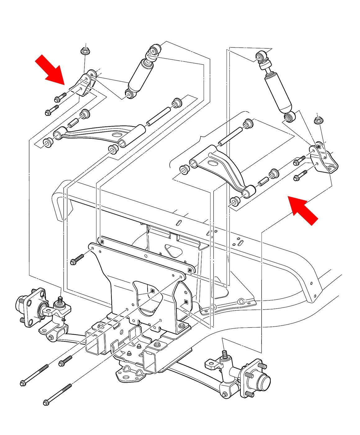 10L0L Front Spring A-Arm Bushing Sleeves Kit For Club Car Precedent 2004-Up Golf Cart, Replace Oem 102289901 1029562-01 1022874011 102288101 102287701 1102287601