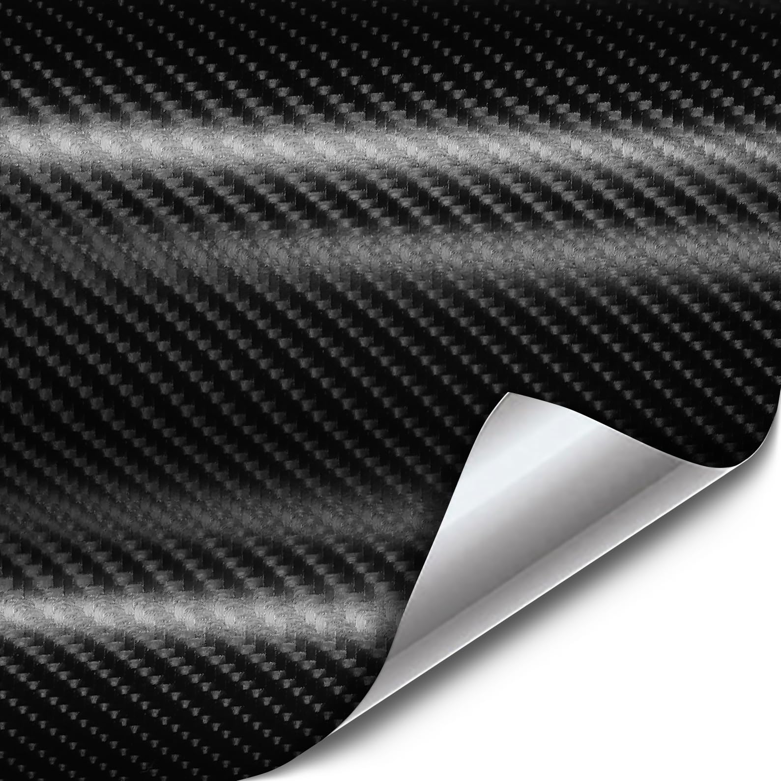 Vvivid Black True R Carbon Fiber Vinyl Wrap Roll With Air Release Technology (50 Foot By 5 Foot (Full Car Wrap Roll))