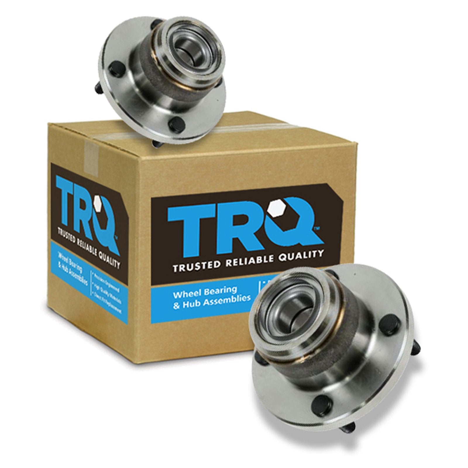 Trq Rear Wheel Hub Bearings Assembly Set Compatible With 2001-2007 Ford Focus