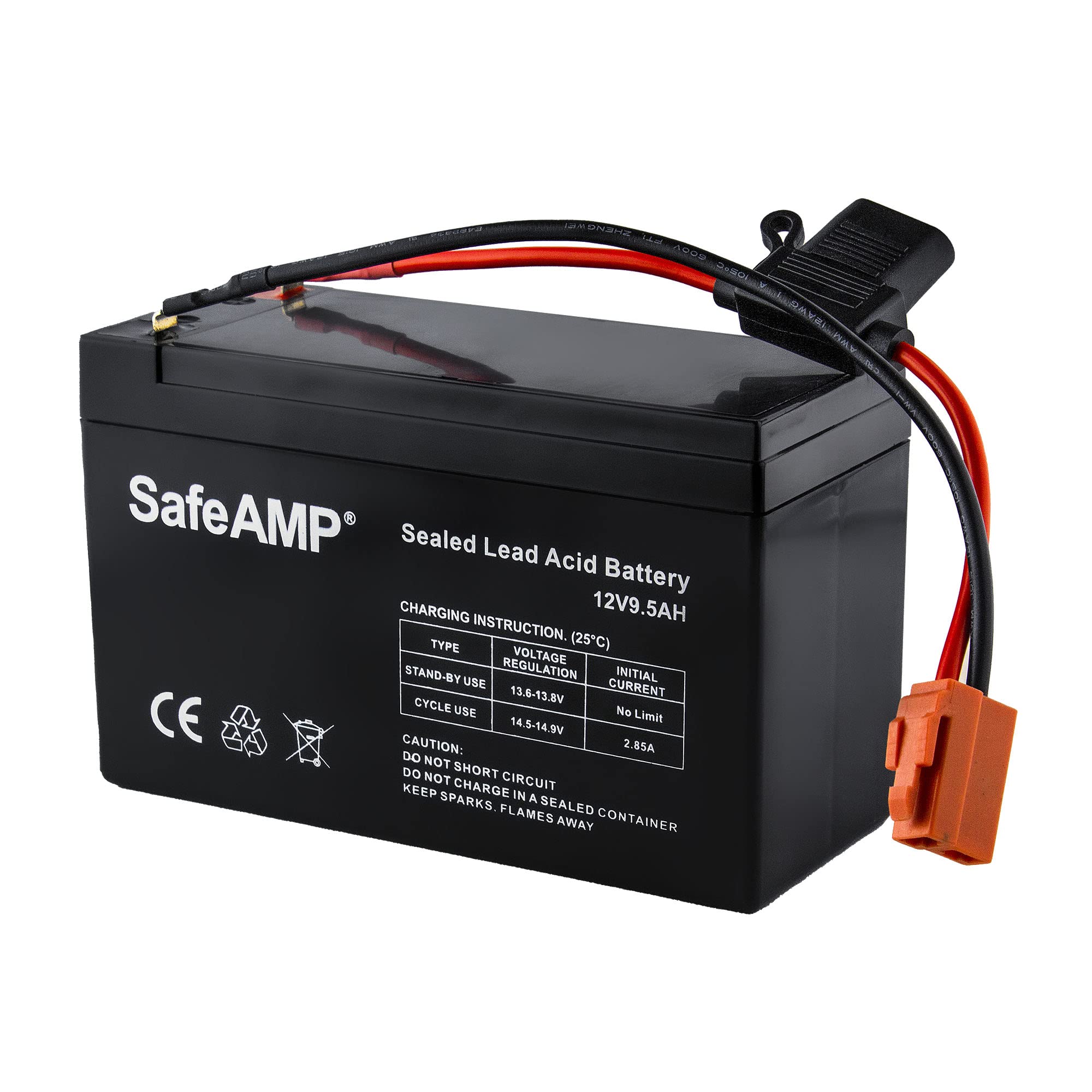 SafeAMP Wire Harness Connector Compatible with 12-Volt Ride On Vehicle with red 2 pins Connector