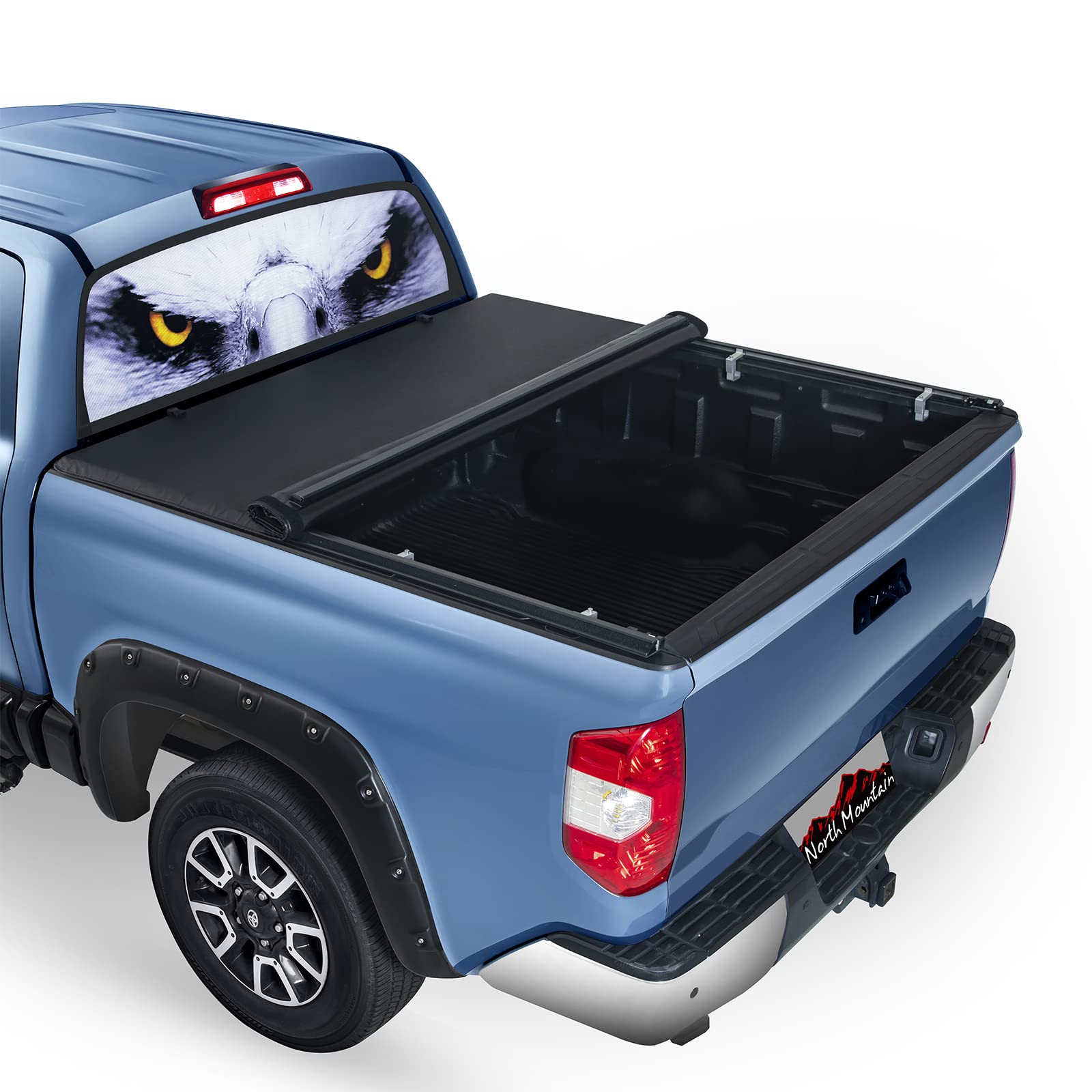 North Mountain Soft Roll Up Truck Tonneau Cover for Chevy/GMC 6ft Truck Bed/Compatible with 1982-1993 Chevrolet S10 S15/GMC S10