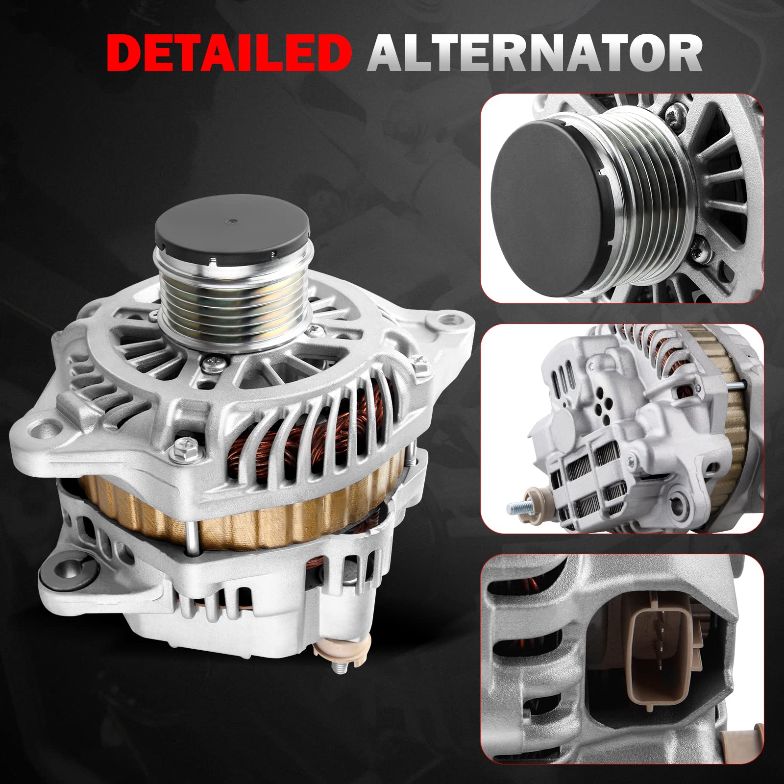 ASTOU New Alternator Stable High Output Compatible for Jeep for Patriot 2007-2016 for Dodge for Avenger 2008-2013 for Jeep for C