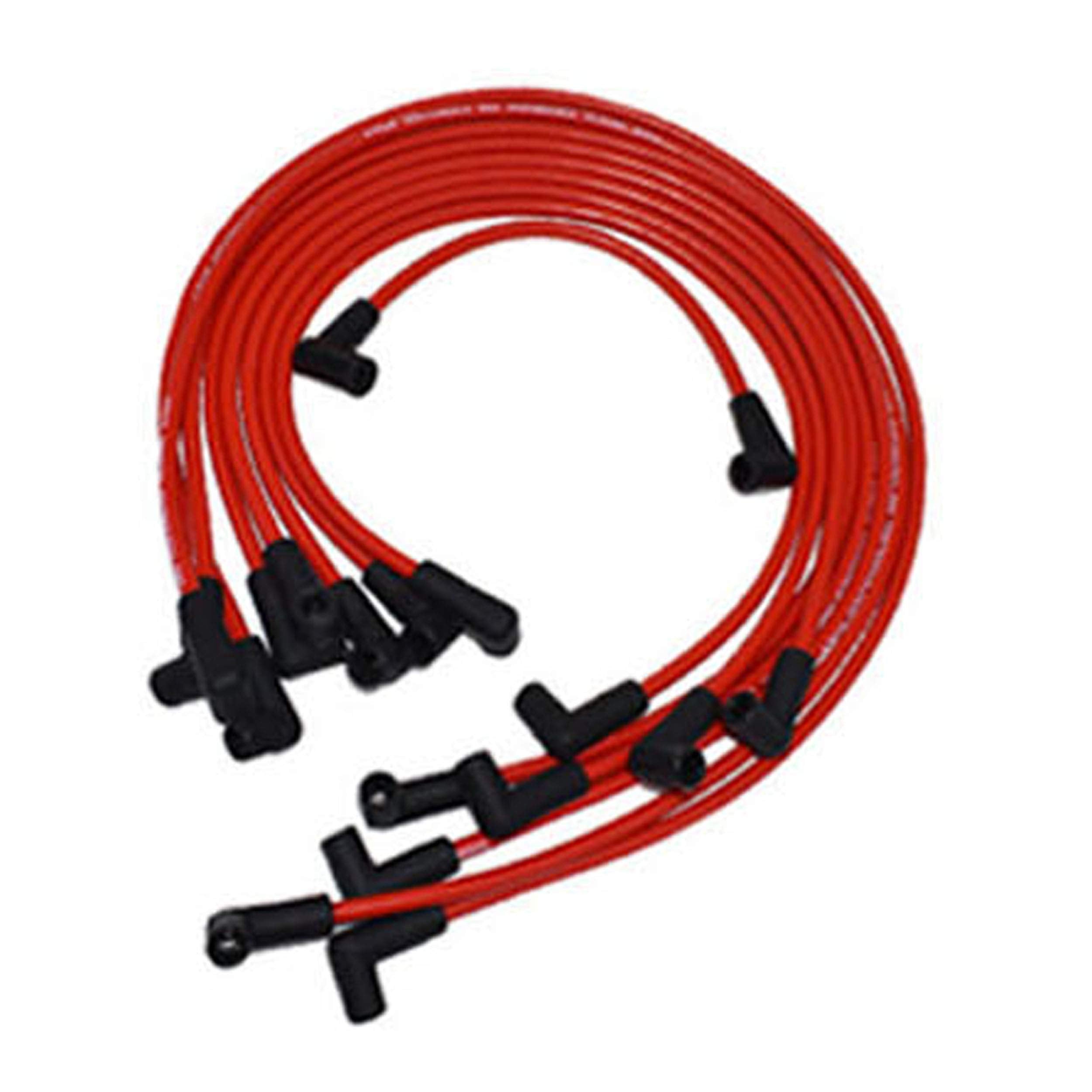 A-Team Performance. Silicone Spark Plug Wires Set Automotive Wire Accessories For Chevy Plug Wires Spark Plug Wire Kit Compatible With Chevy Chevrolet Gmc V6 V8 4.3L 5.0L 5.7L Tbi Efi - 8.0Mm Red