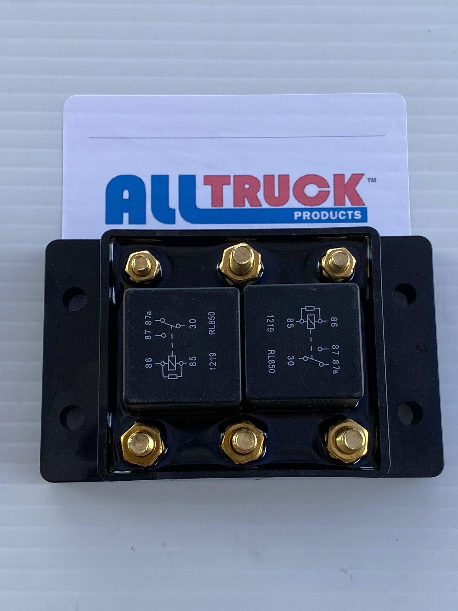 Relay For Tarp Or Winch Motor, Snow Plow, Lift - Forward Reverse Relay Module Six Terminal 12Vdc 80 Amps By All Truck Products